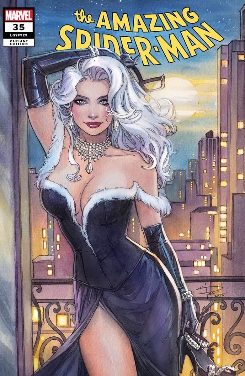 🔥🕷 AMAZING SPIDER-MAN #35 SABINE RICH Trade Dress Variant BLACK CAT