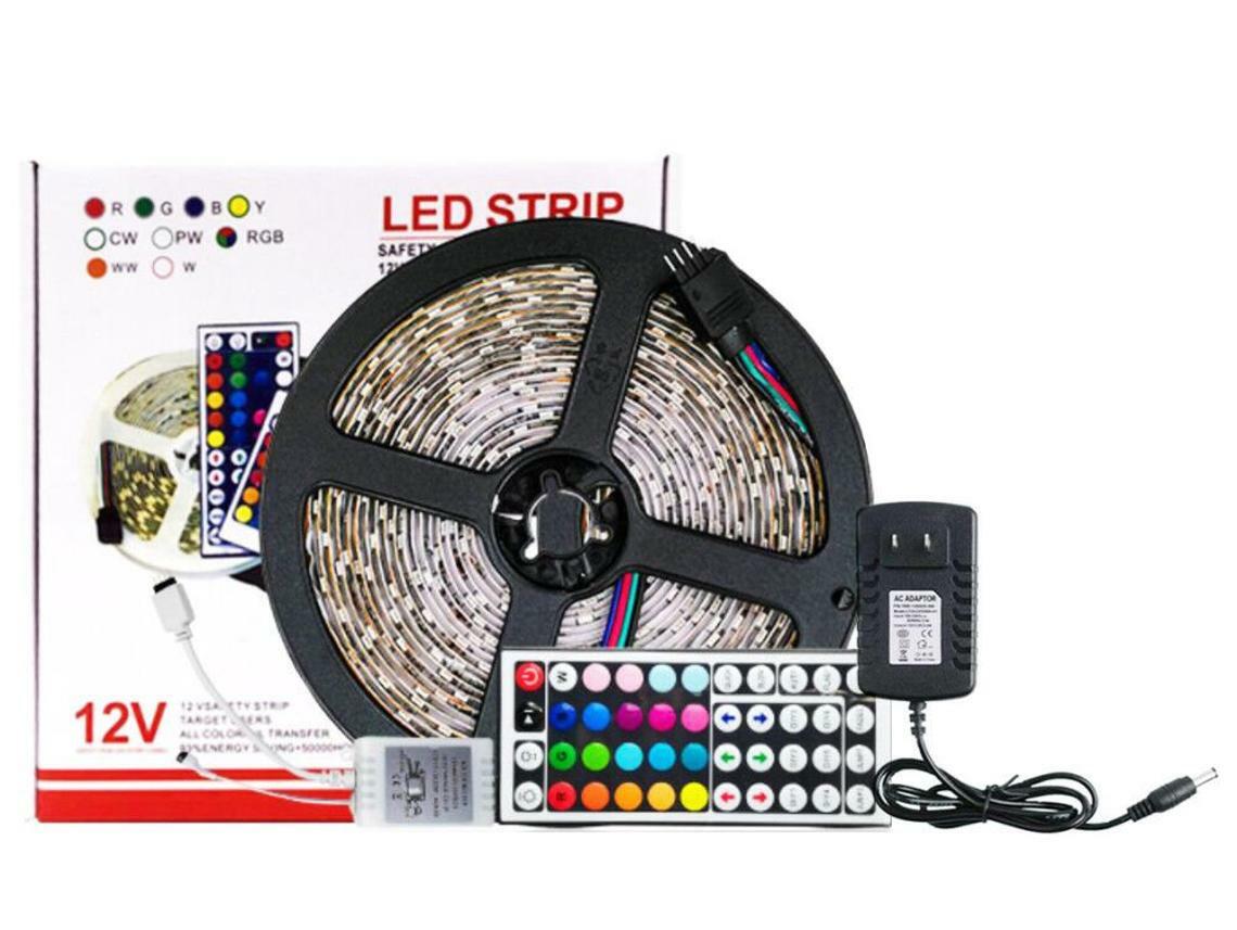 16.4ft 300LED Flexible SMD Strip Light RGB Remote Fairy Lights Room TV Party