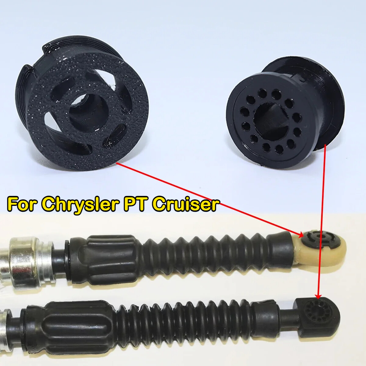 2PC Shift Cable Bushing For Chrysler PT Cruiser Neon Gear Selector Repair Kit