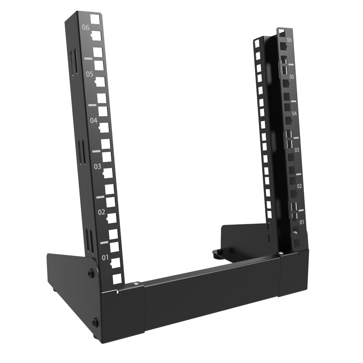 6U Mini Open Frame Desktop Rack for Network, Servers, Audio & Video Equipment