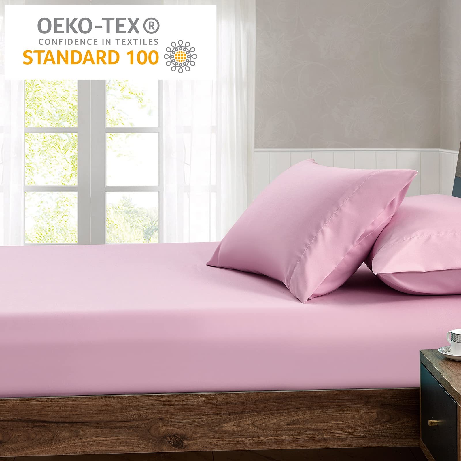 King Fitted Sheet Only - Hotel Quality Fitted Sheet King Size - Ultra Soft & ...