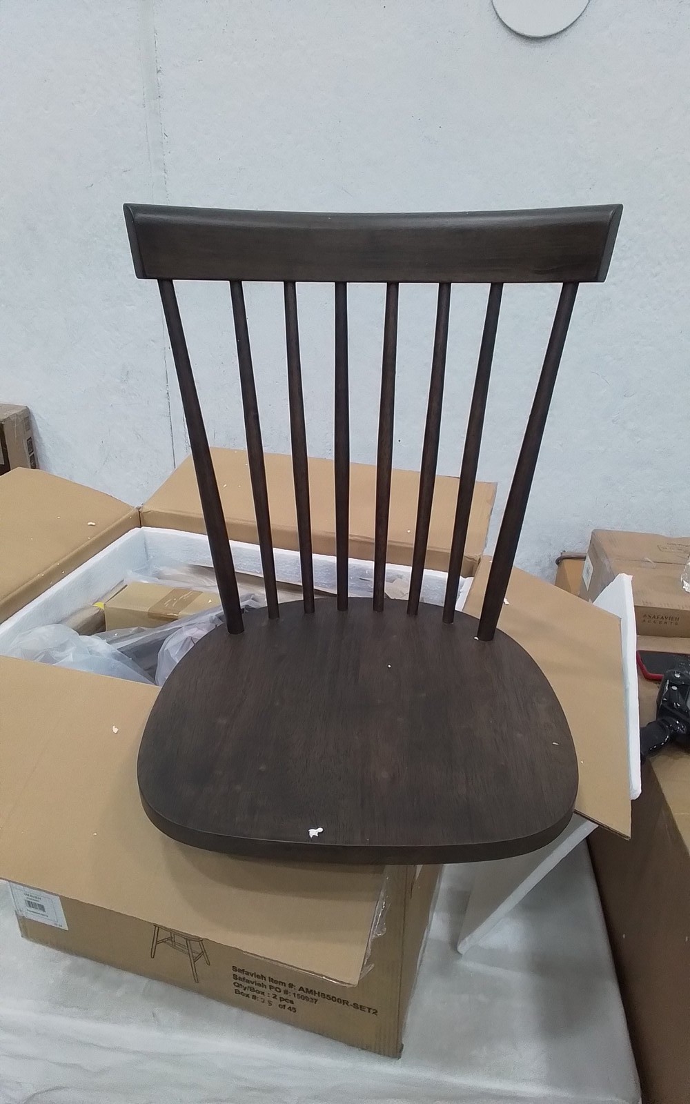 Safavieh PARKER SPINDEL SIDE CHAIR, Reduced Price 2172772853 AMH8500R-SET2