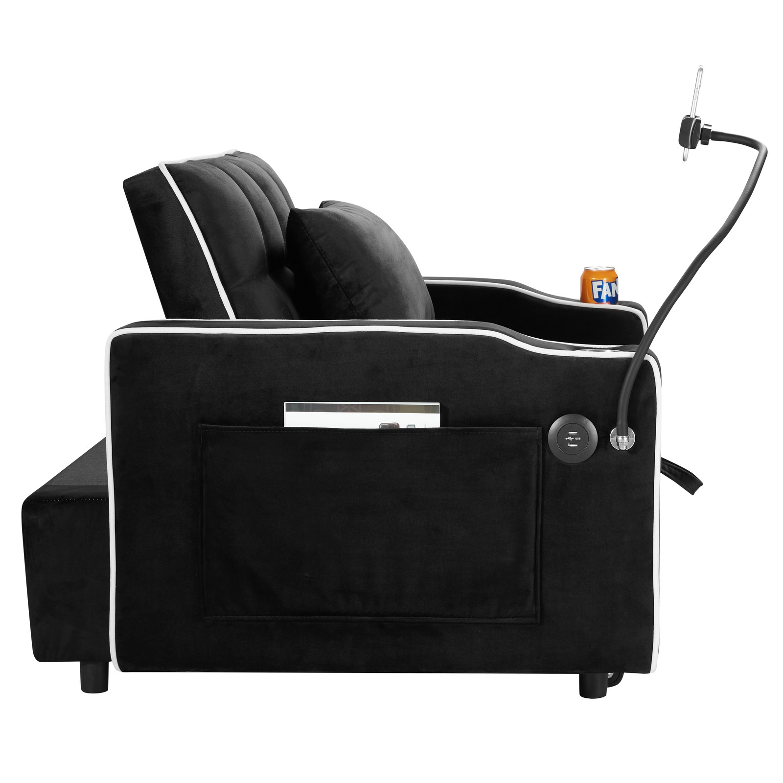 Convertible Sleeper Chair Sofa Bed Adjustable Pull Out Sleeper Chair Bed Multi-P