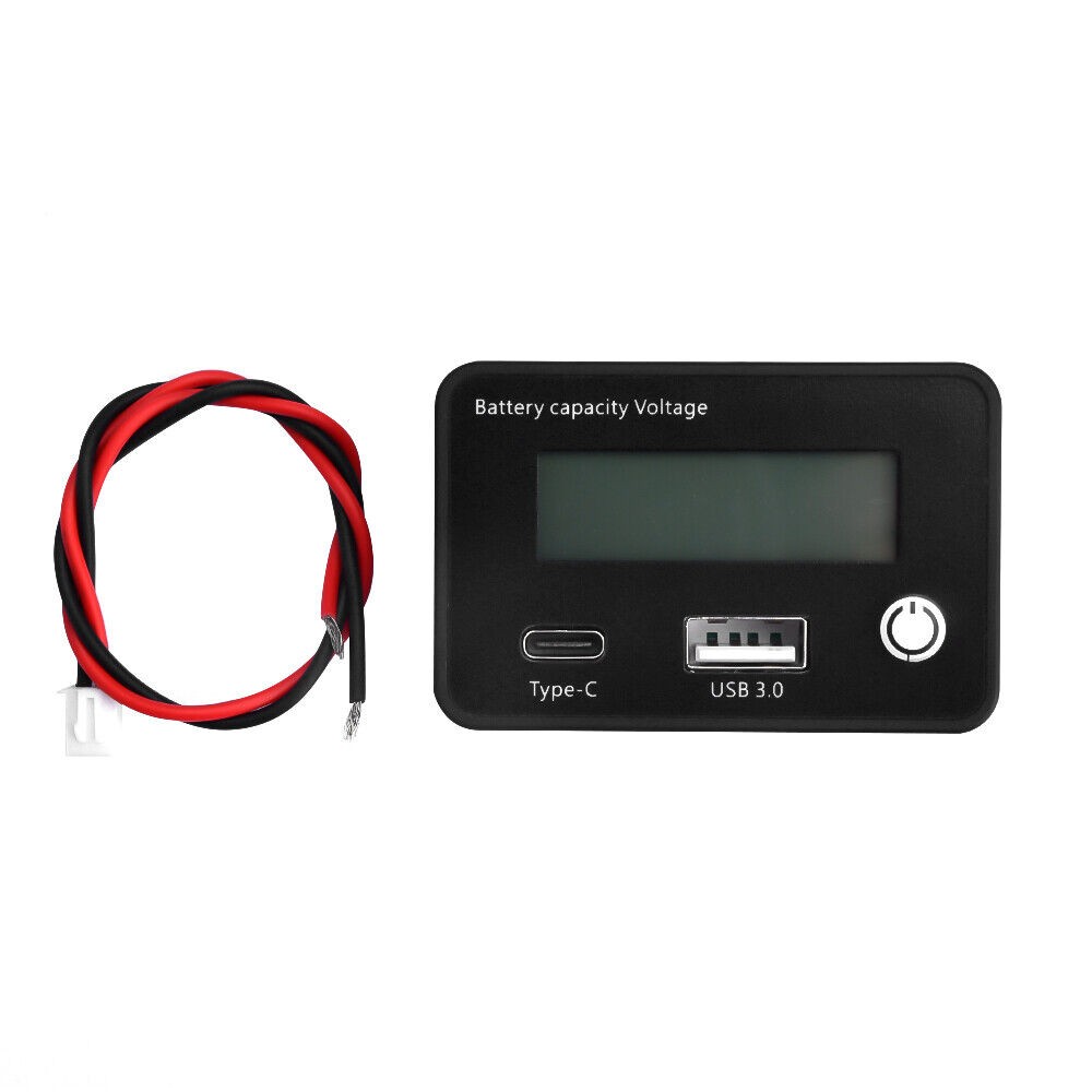 DC 8-30V Battery Capacity Voltmeter Tester Lithium Voltage Meter Tester