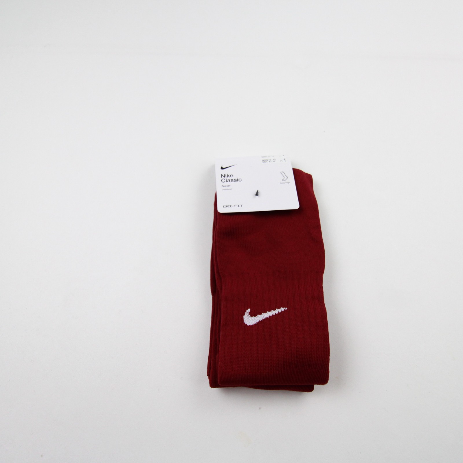 Nike Socks Unisex Dark Red New with Tags L