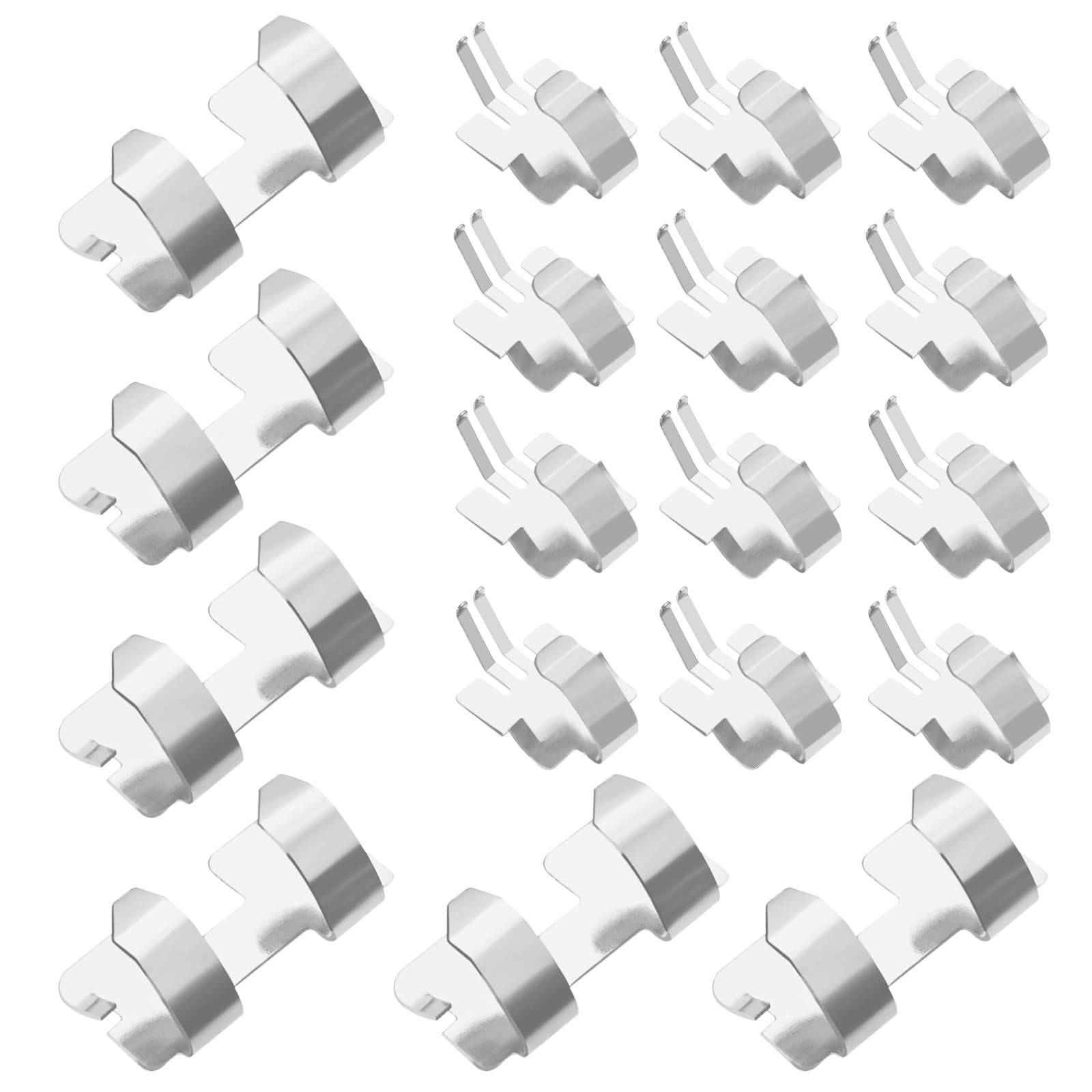 LT Easiyl 6 Sets AAA Battery Shrapnel Multimeter Holder Fixing Silver