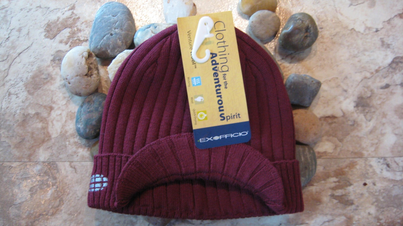 Exofficio Venture Wool Brim Hat, Wine, O/S, NWT's