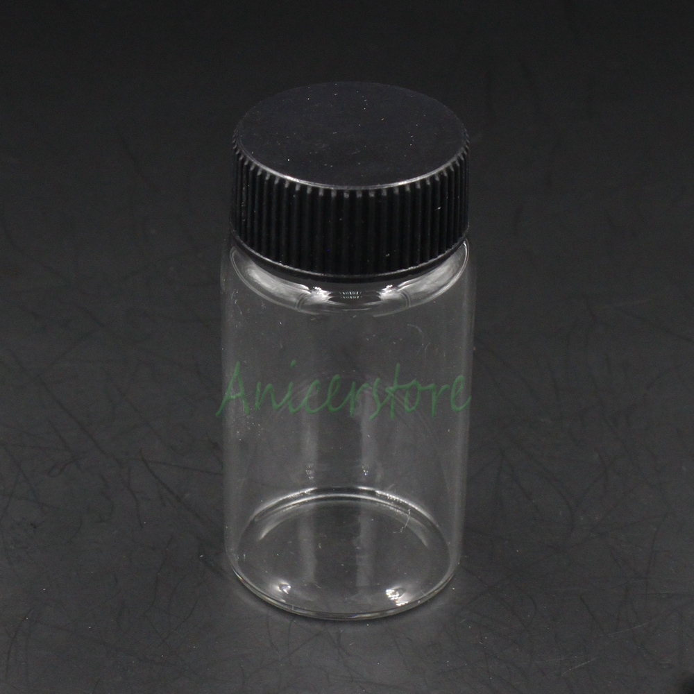 2X 50ml (DIA. 37mm x 70mm) Empty Clear Glass Bottle Display Sweets Storage Vials