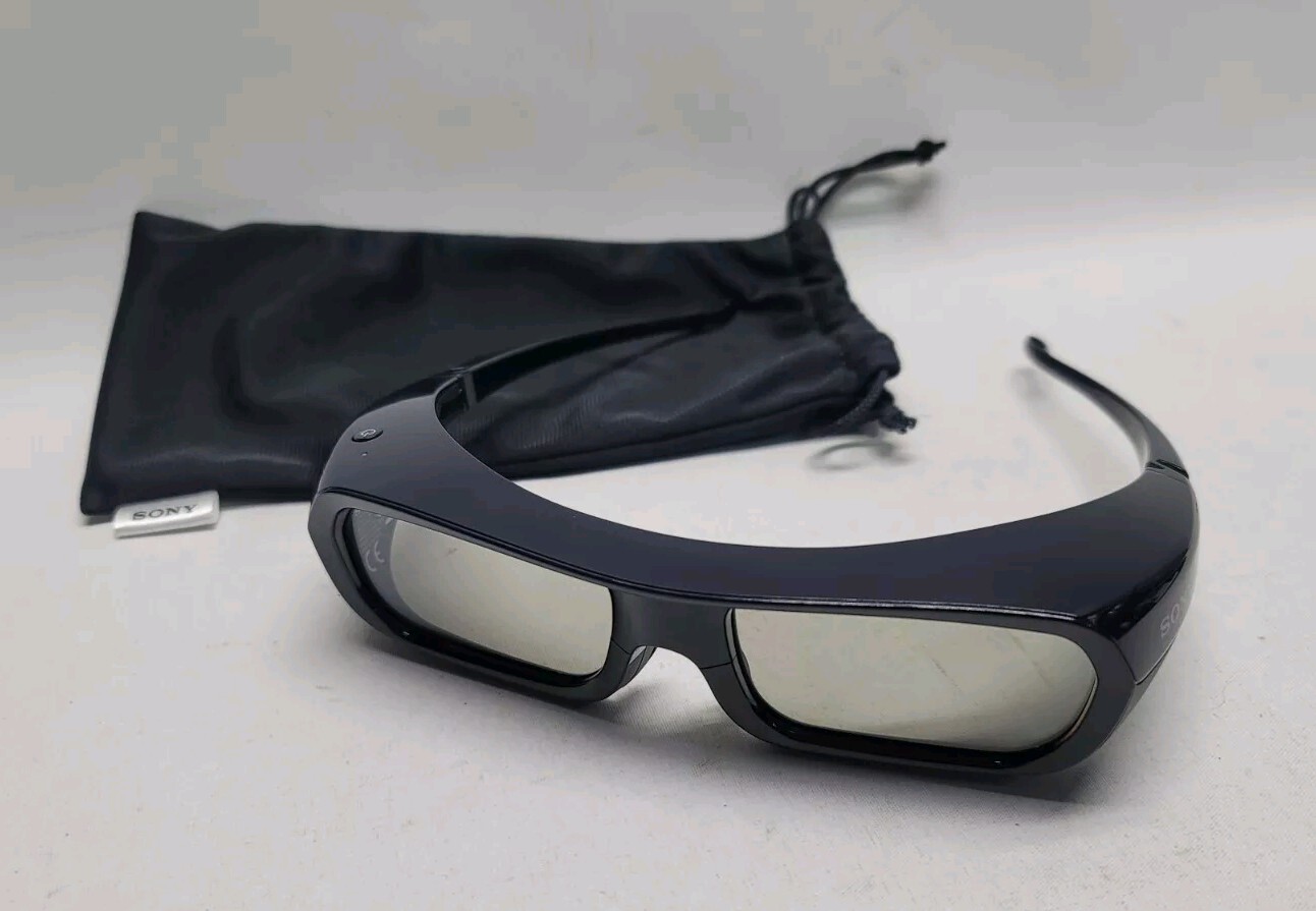 Sony TDG-BR250 Active 3D Glasses Rechargeable VGC Pouch Black