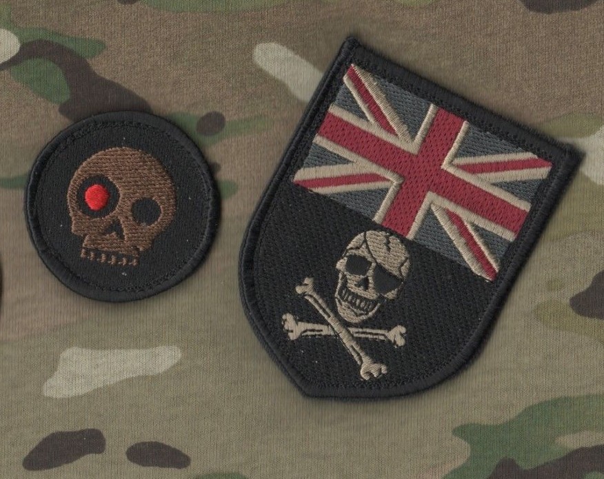 SYRIA DAESH WHACKER© SAS vel©®0 SET UK Calico Jack Jolly Roger + Terminator Head