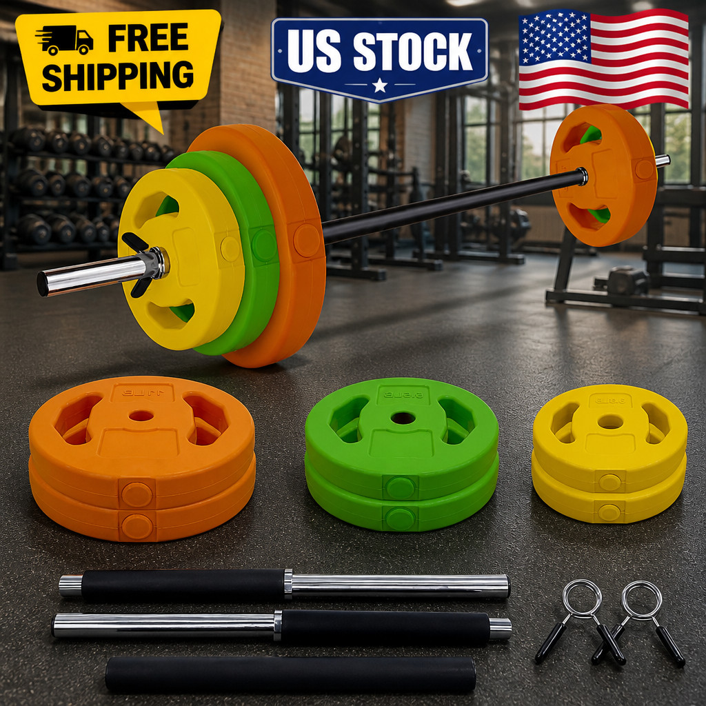 Barbell Weight Plates,Versatile Weight Set with Weights for Group Fitness Bar