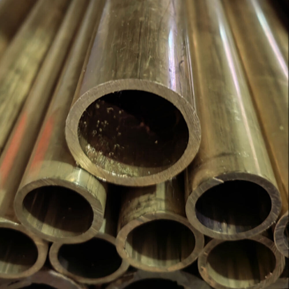1pcs OD 15mm ID 7.3mm Brass Pipe Hollow Round Tube 100mm-305mm Long 3.85mm Thick