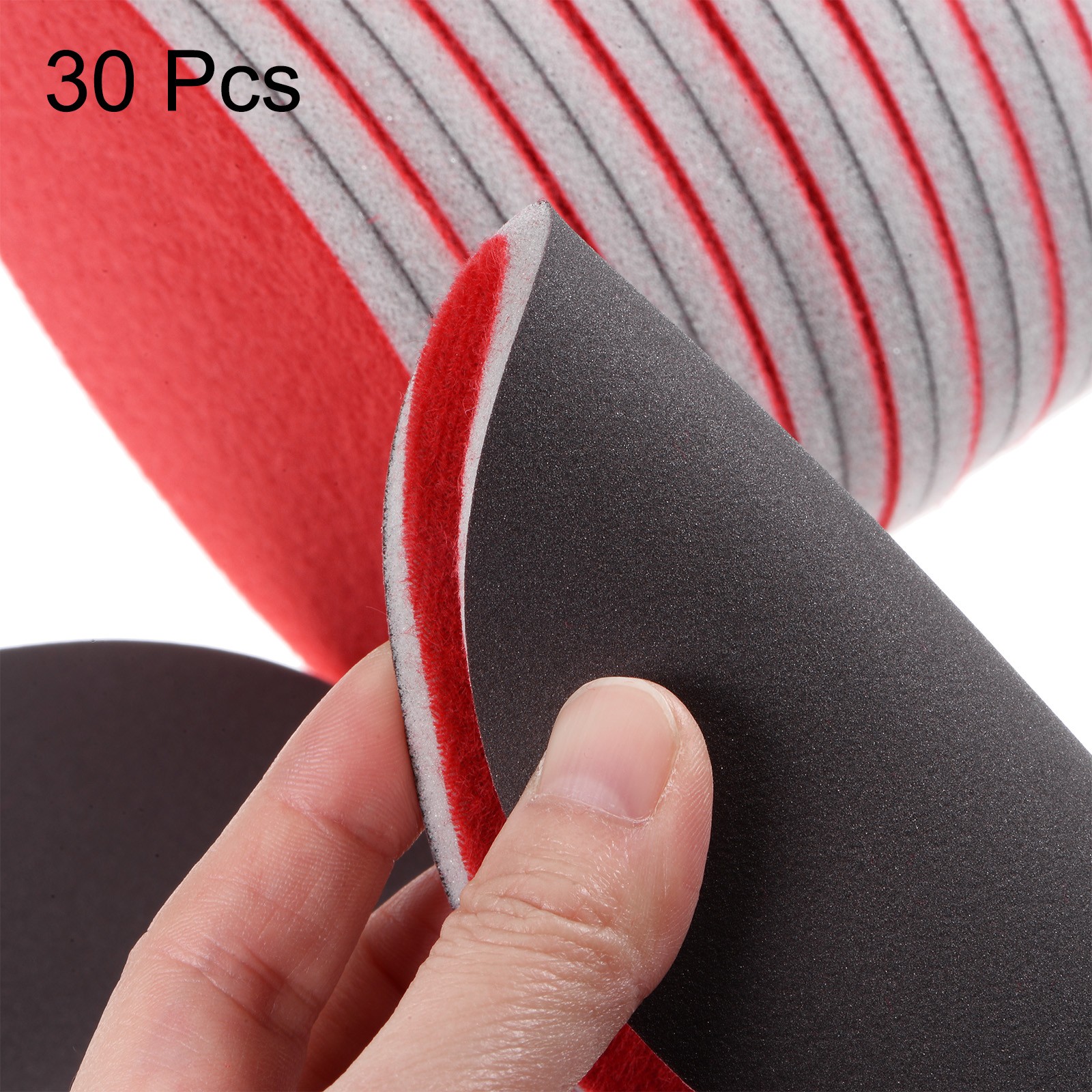 30pcs 2000 Grit Sanding Sponge 5" Hook and Loop Sponge Sanding Disc Wet/Dry