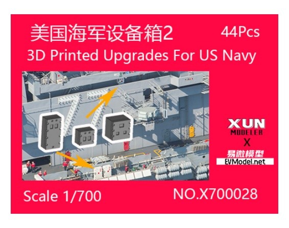 EVMODELXUN X700028 3D Printed Upgrades For US Navy（44pcs）