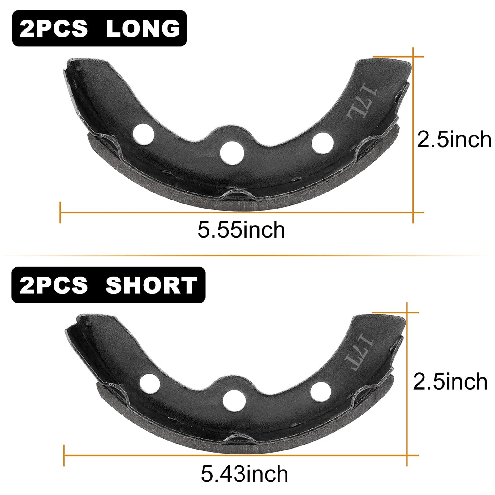 MOSNAI Club Car Brake Shoes Spring Kit Assembly for DS Black