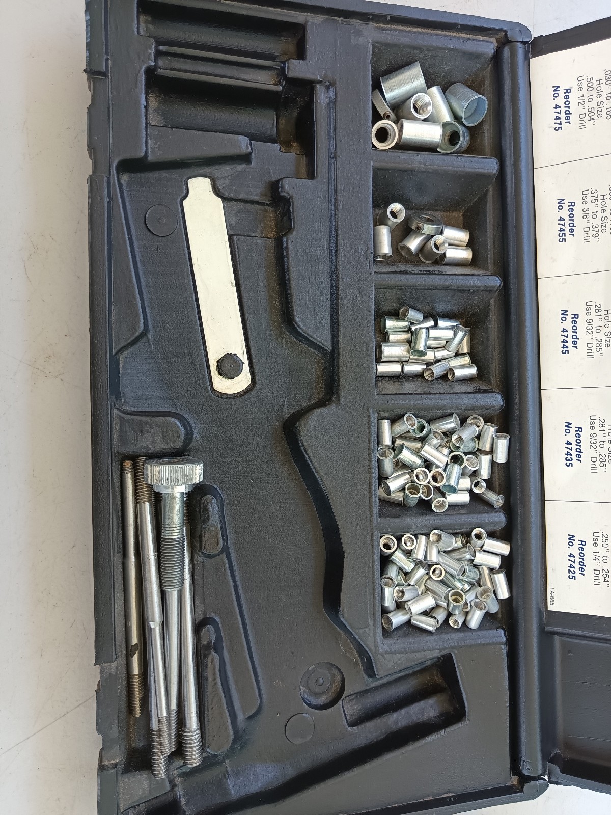 Used - Marson #39202 Thread-Setter Kit SAE Threaded Inserts Klik Poly Nuts