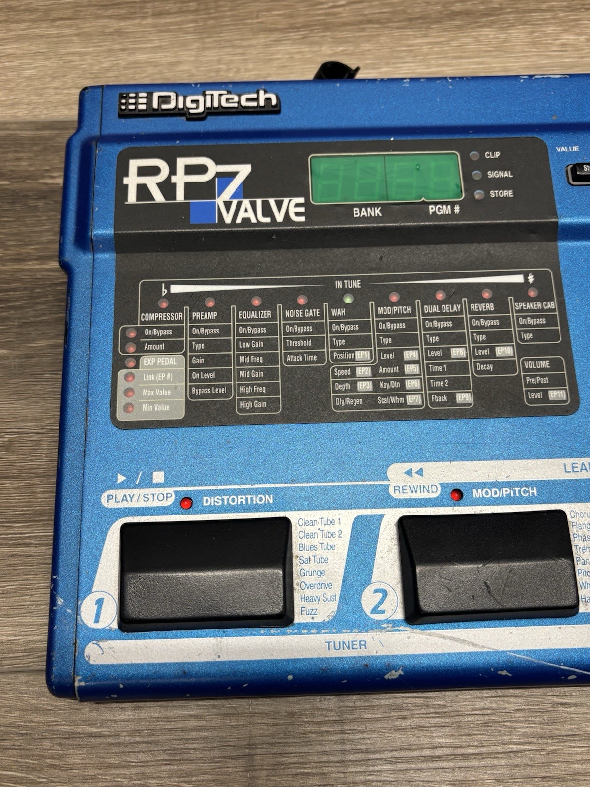Digitech RP-7 Valve Guitar Tube Preamp Multi Effects Processor - Unit Only