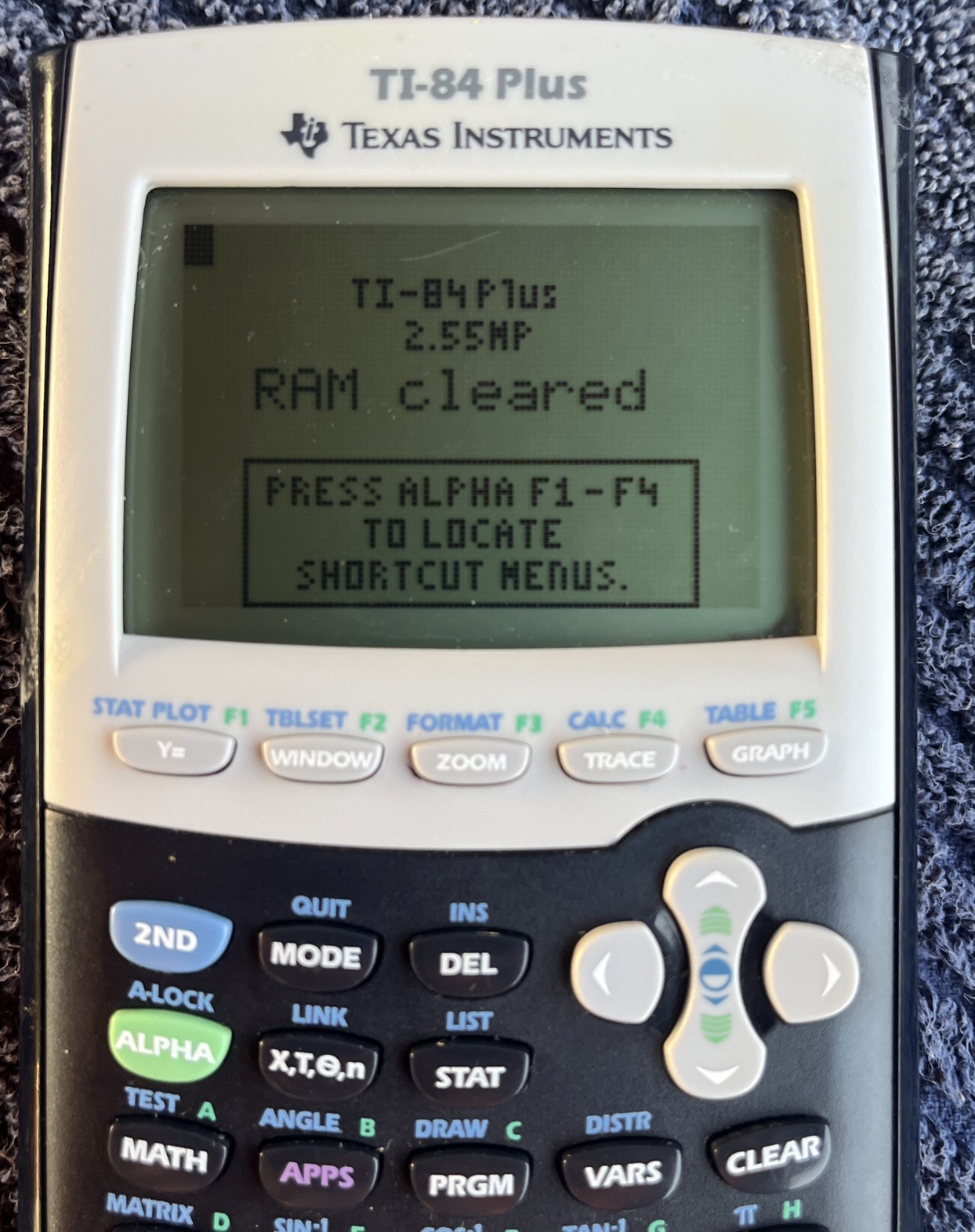 Texas Instruments TI-84 Plus Black Yellow Graphing Calculator TESTED