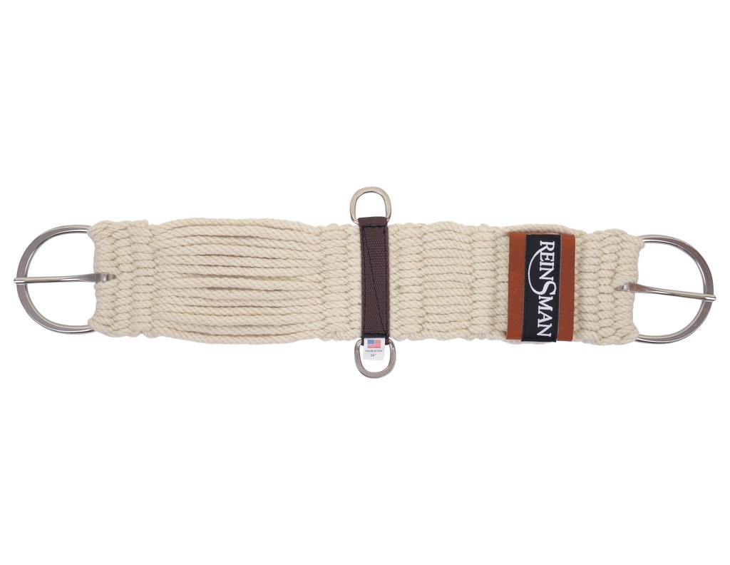 Reinsman Cinch Mohair 27 Strand Double Woven Durable White 9618