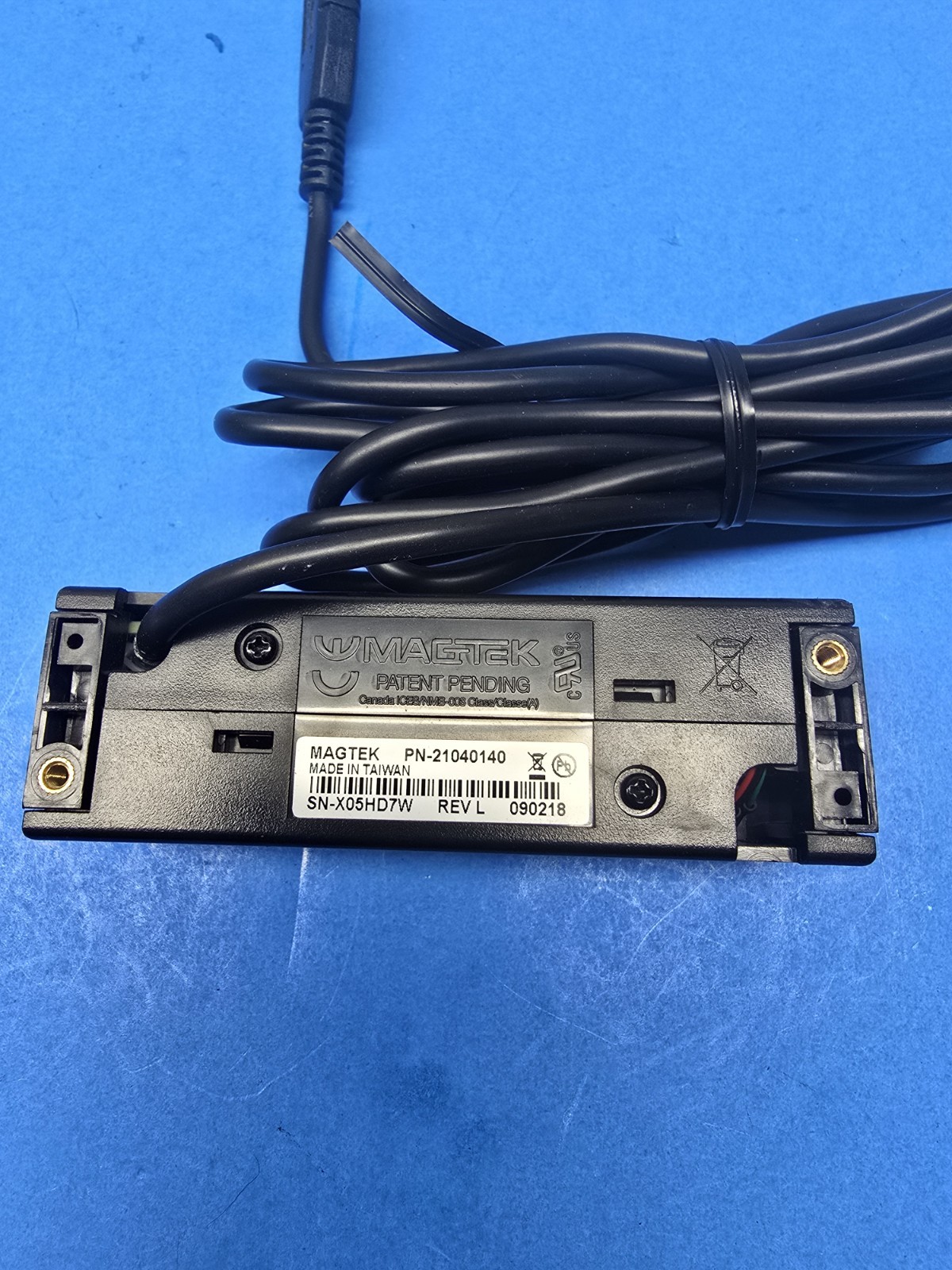 MagTek 21040140 Magnetic Stripe Card Reader with USB Cable