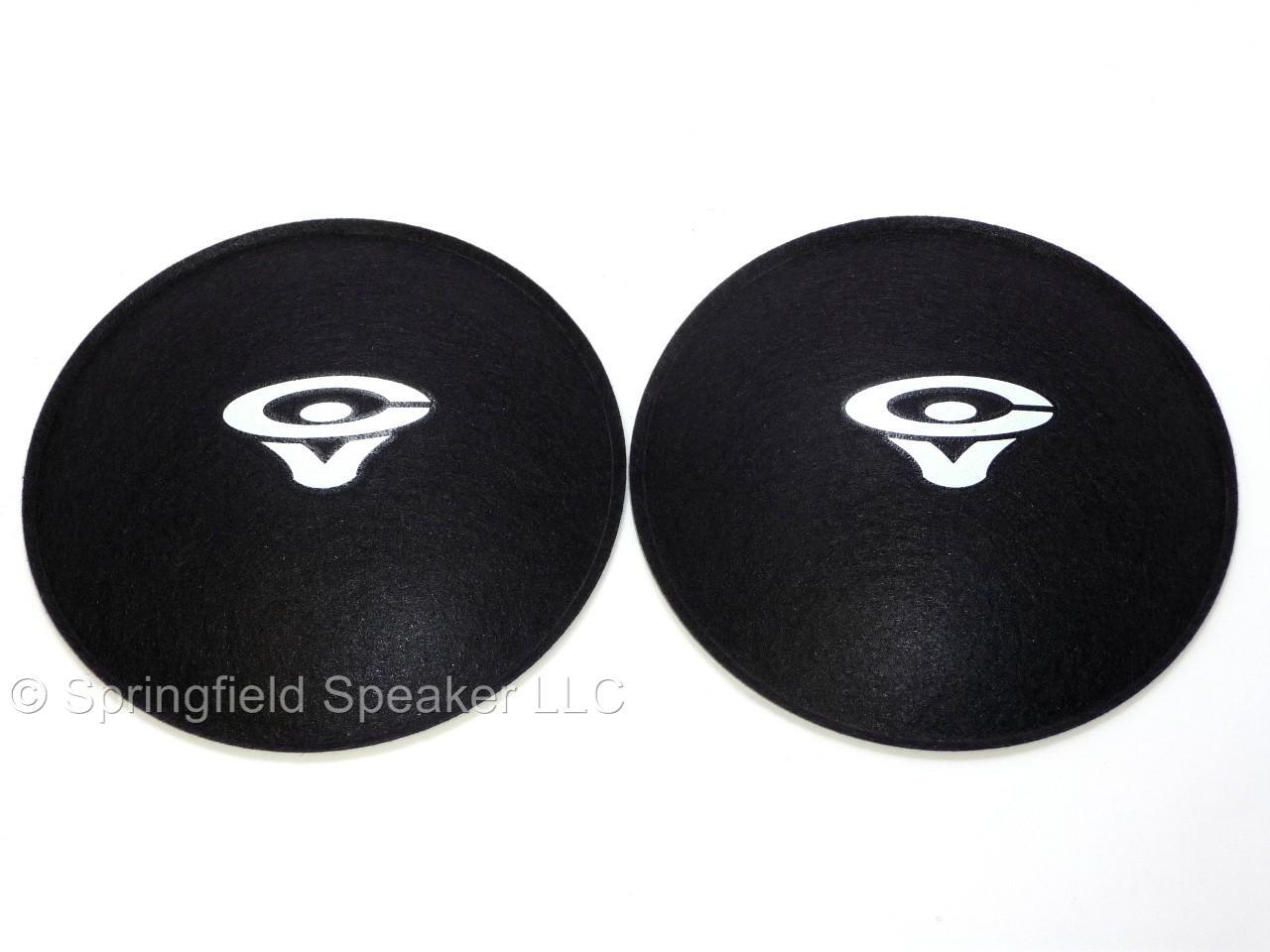2 Cerwin Vega 4.5" Felt Logo Dust Caps - 2DC45CV