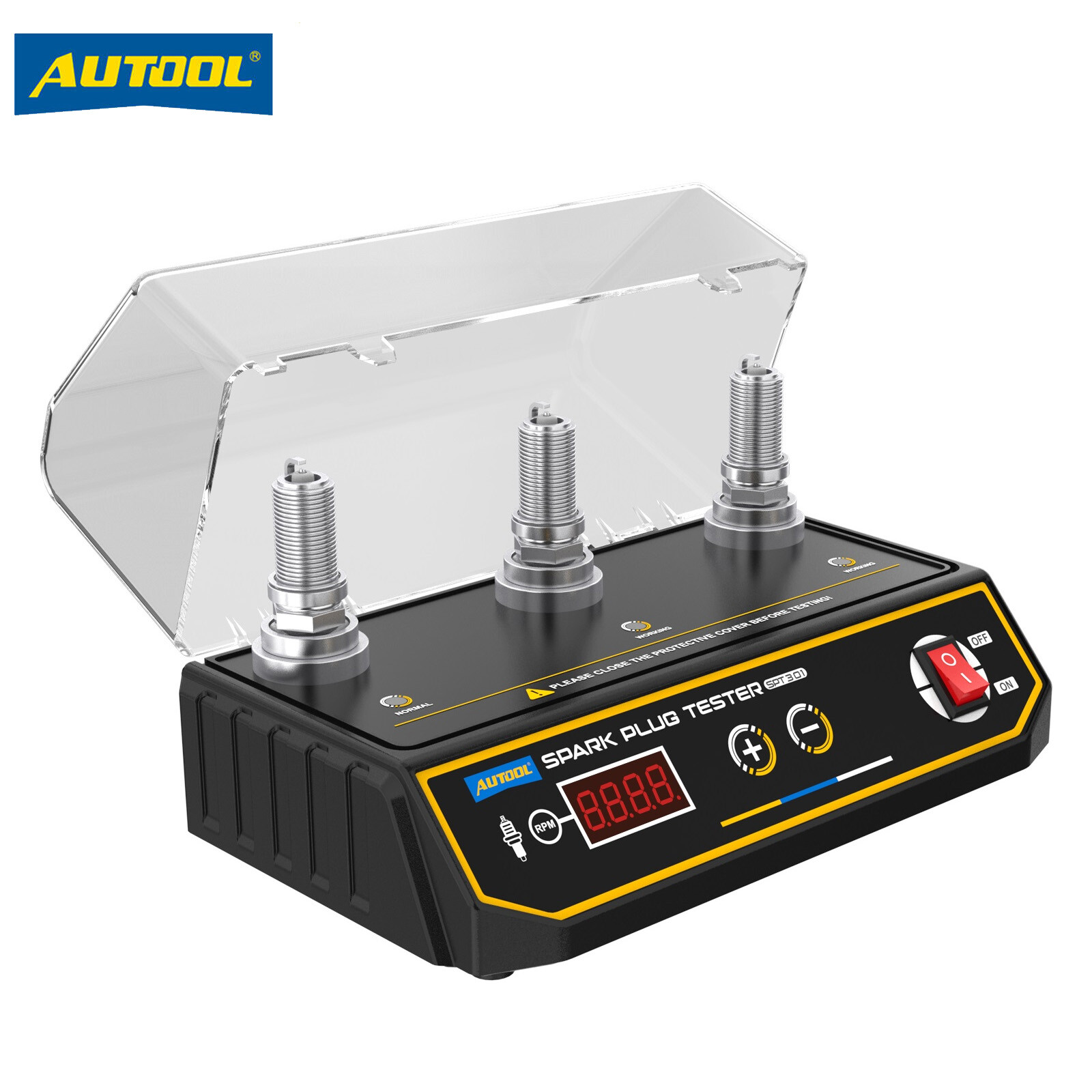 Spark Plug Tester 3 Holes Gasoline Car Engine Ignition Coil Analyzer 200-9000RPM