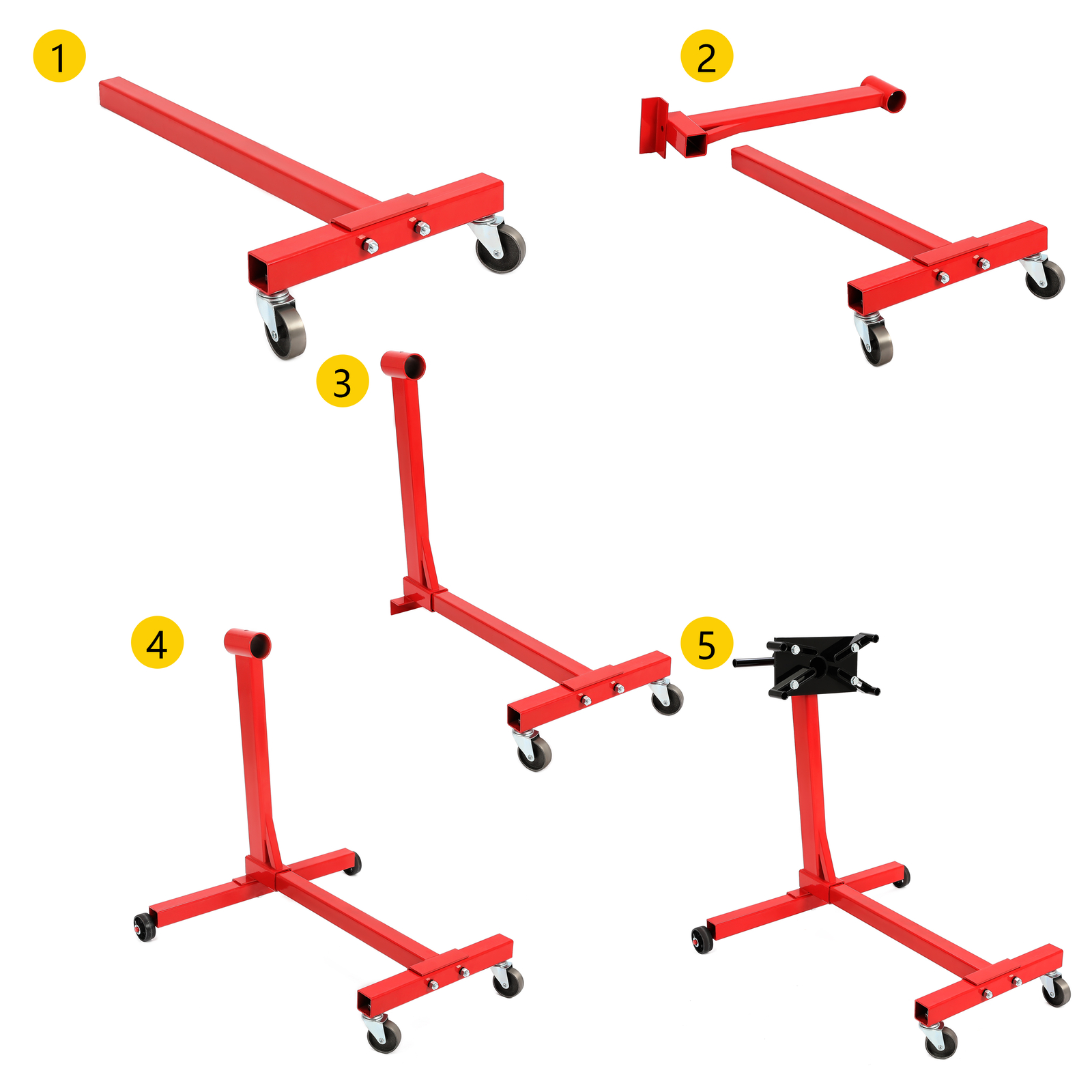 1500LBS Steel Engine Stand with 360 Degree Rotating Head Adjustable Mounting