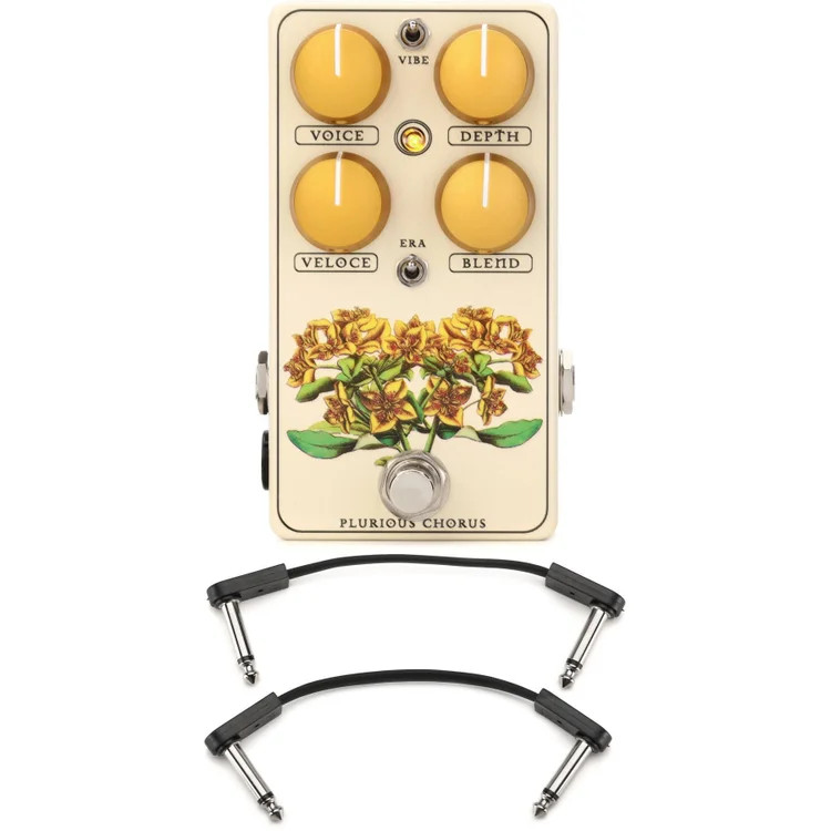 Red Witch Plurious Analog Chorus Pedal with EBS Patch Cables - Sweetwater