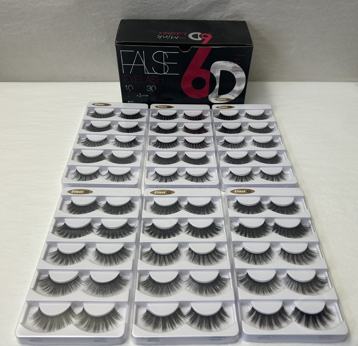 New Eliace Faux Mink Lashes 30 Pairs | Luxury 6D Mink Eyelashes 10 Styles