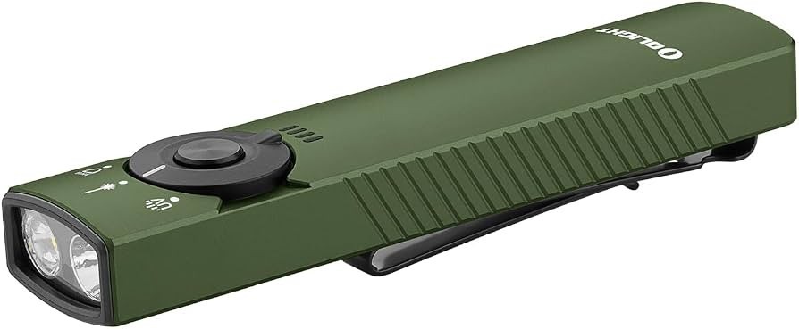 Olight Arkfeld Pro Rechargeable EDC Flat Flashlight OD Green