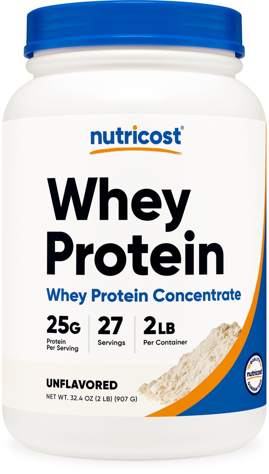 Nutricost Whey Protein Concentrate (Unflavored) 2 LBS