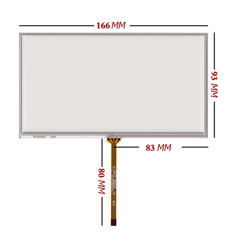 4-wire For TM070RDH01/C070VW03 V0 7 Inch Touch Screen Screen Panel 66*93MM