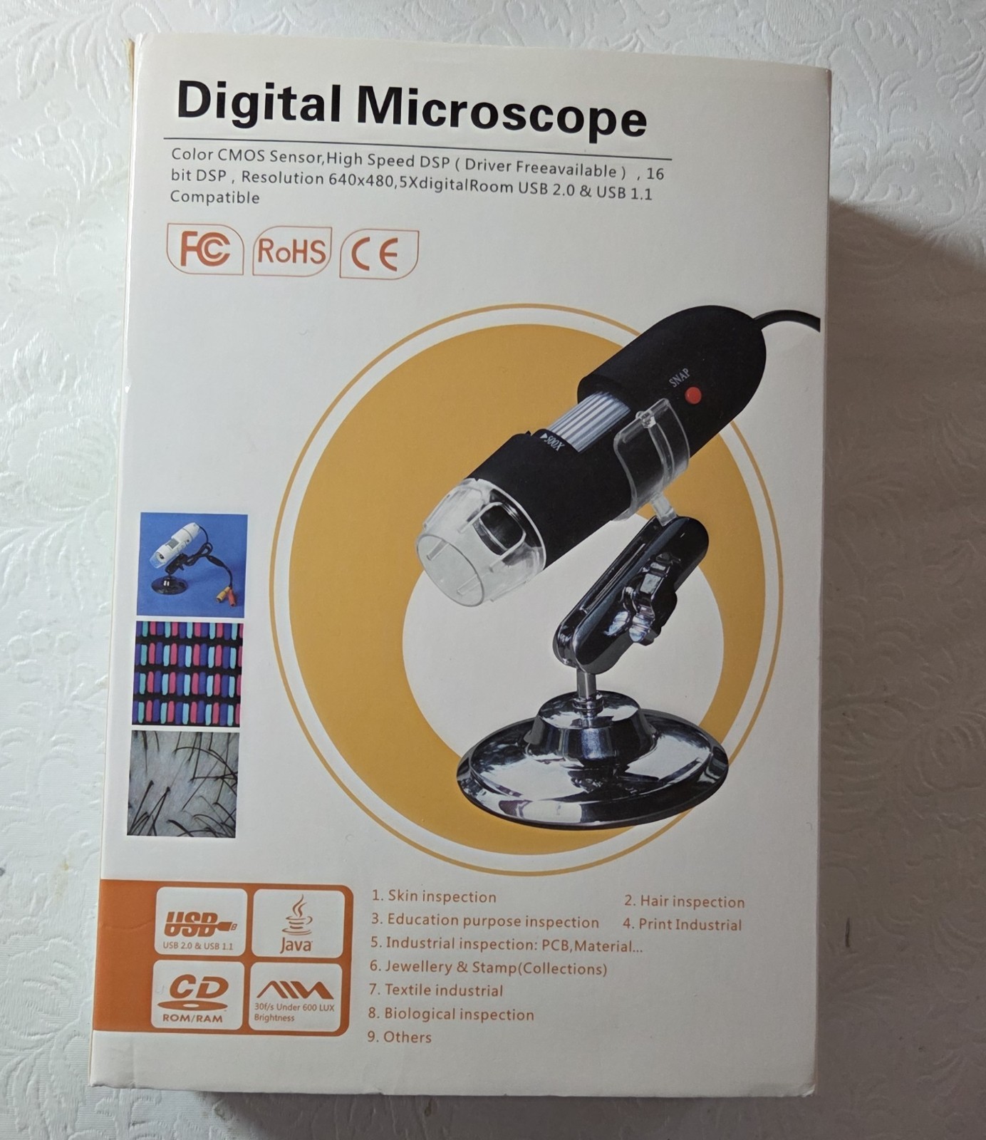 Microscopes Digital and Cellphone Lot of 5 + 1 Adjustable microscope stand