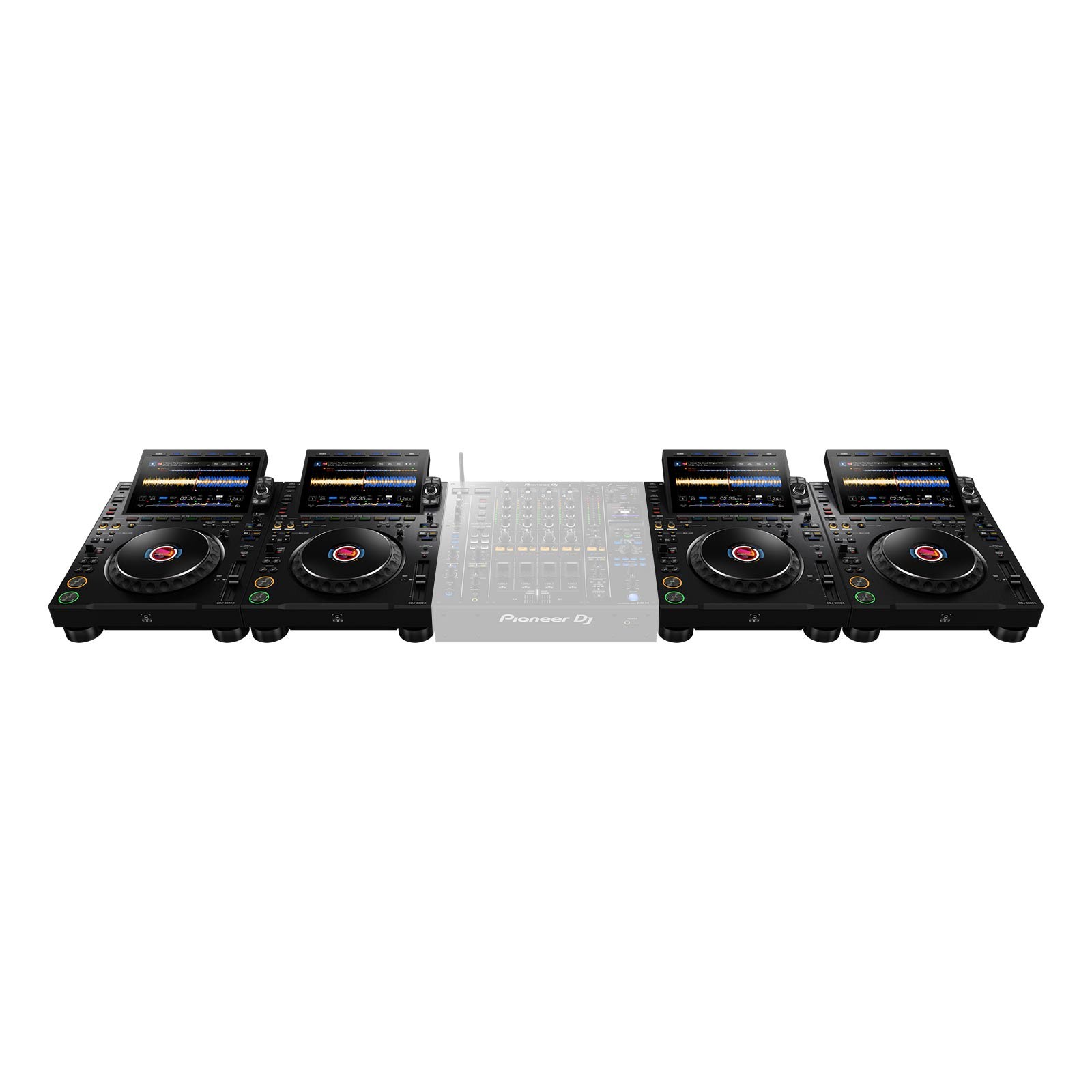 AlphaTheta CDJ-3000X Flagship DJ Player 2-Pack with Hard Cases