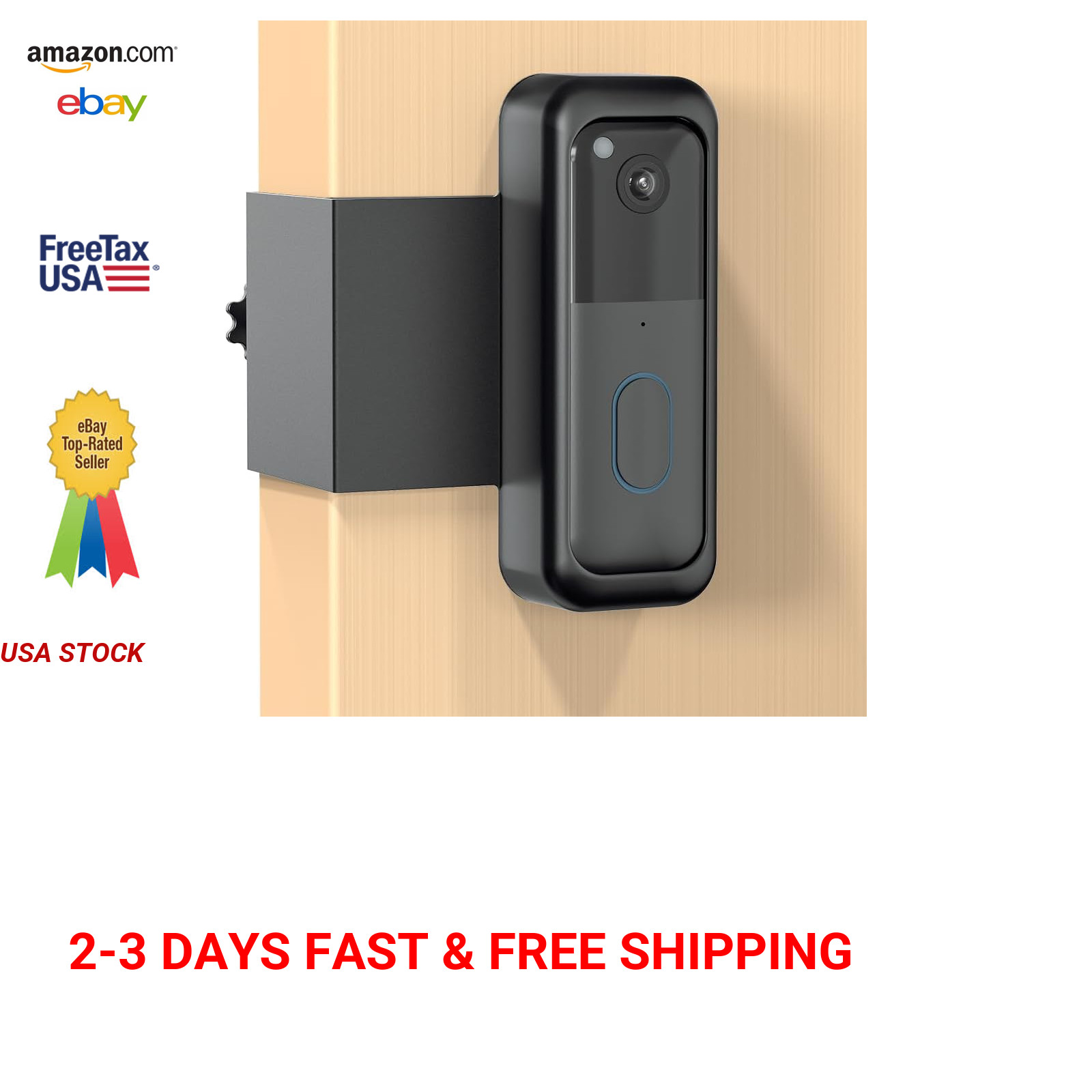 Blink Doorbell Mount Anti-Theft Video Doorbell Bracket No Drilling Fit for Blink