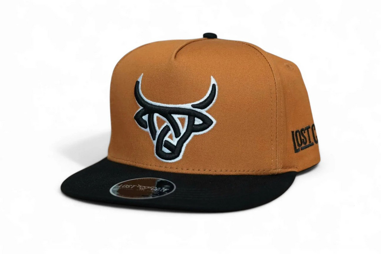 Lost Calf 3D Logo Black Brown - Hats Cap - Medallion Flat