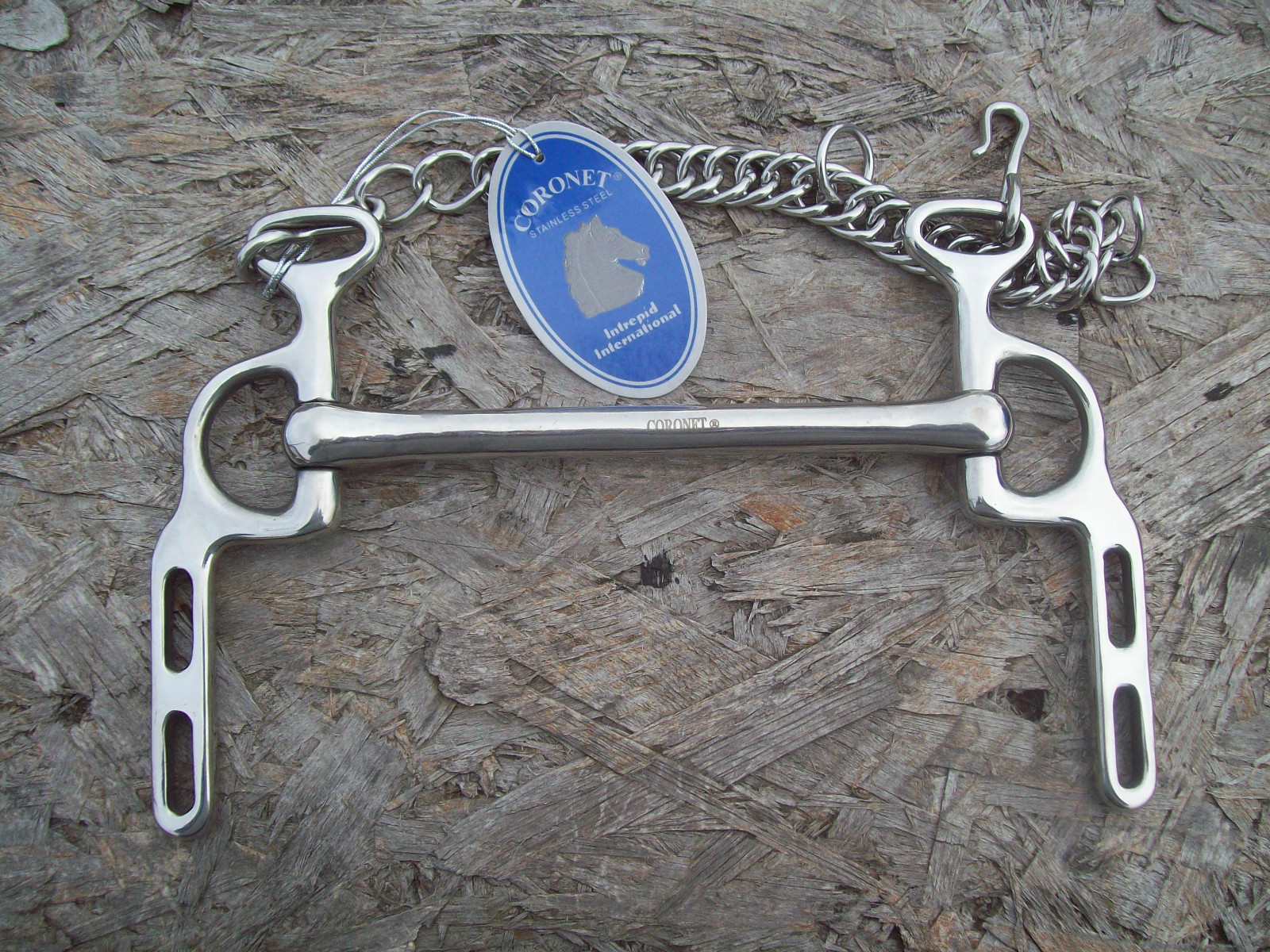 Driving Riding Bit  ELBOW 6" Stainless with chin chain Lot of 2