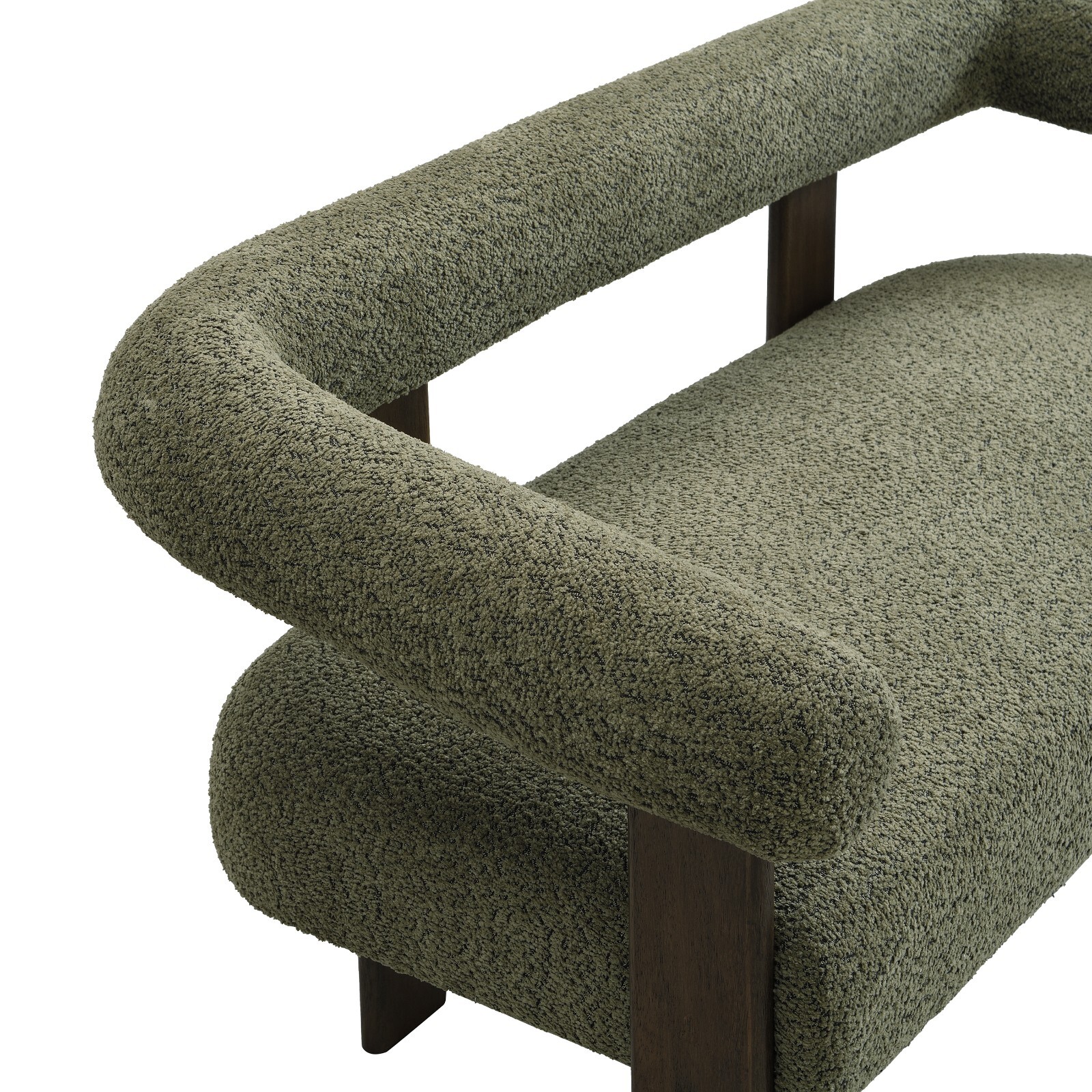Modern Fabric Loveseat Sofa Bench Upholstered 2-Seat Armchair LivingRoom Bedroom