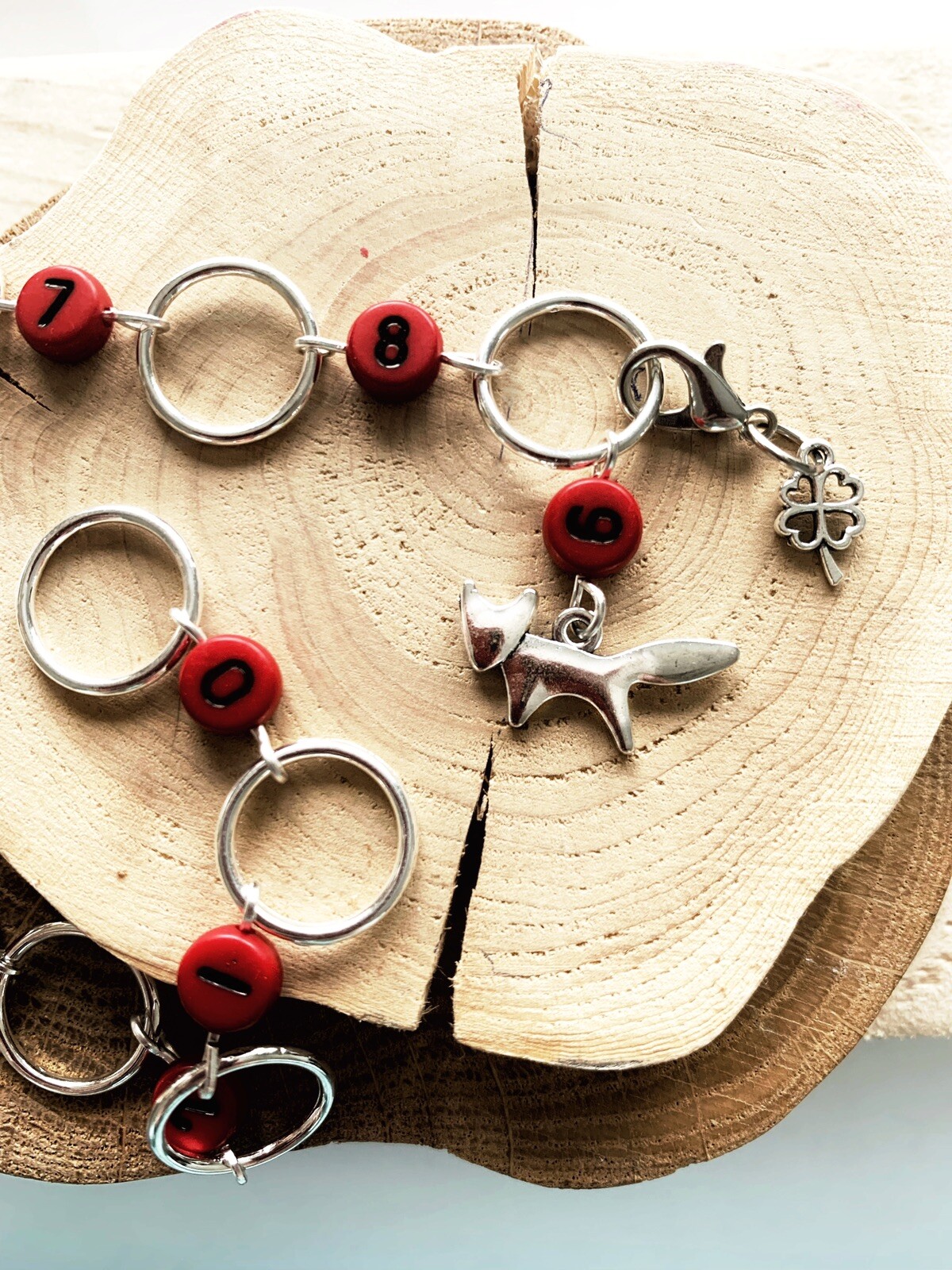 Fox chain row counter for knitting
