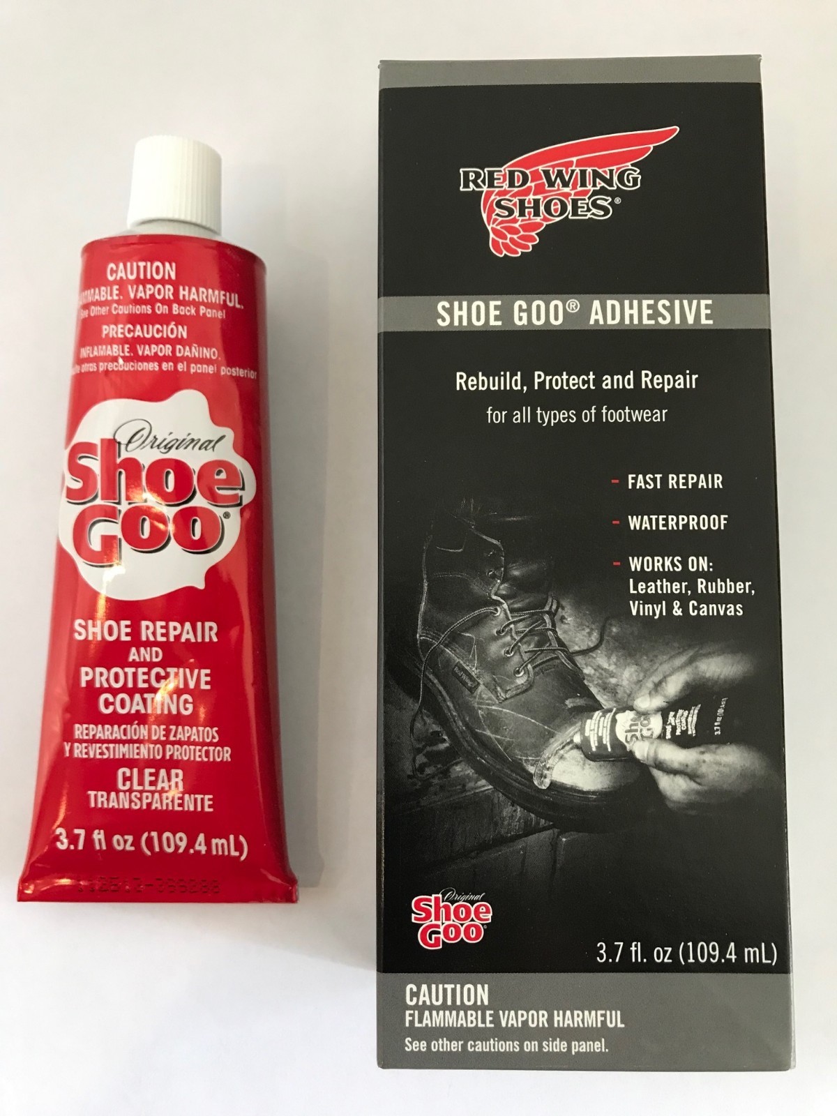 Red Wing Shoe Goo Glue Adhesive(Fast Repair on Lthr/Rubber/Vinyle/Canvas)