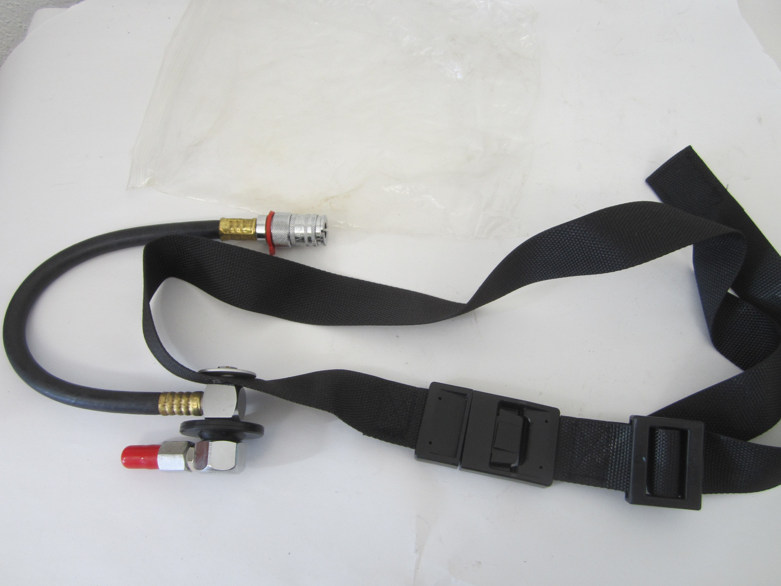 Interspiro SCBA Air Supply Low Pressure Regulator Hose 13" w/Quick Disconnect