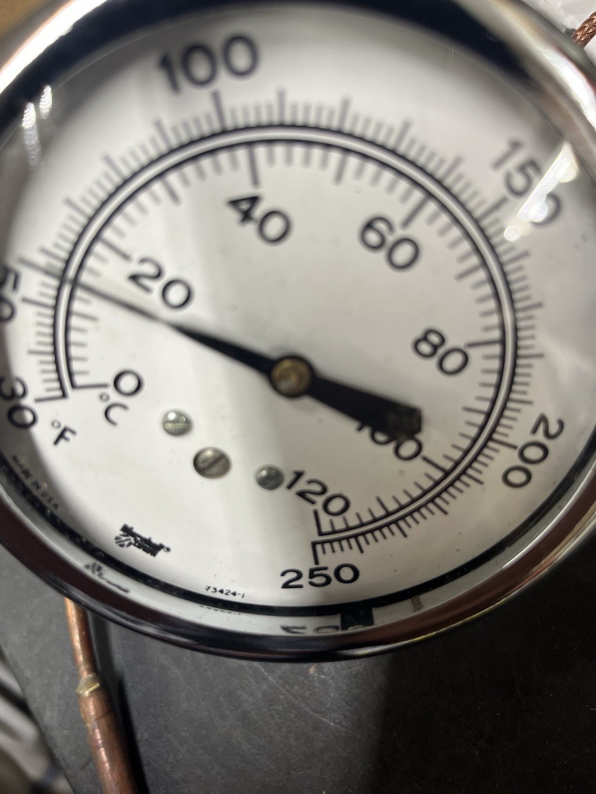 Marshalltown Temperature Gauge 73424-1 NOS