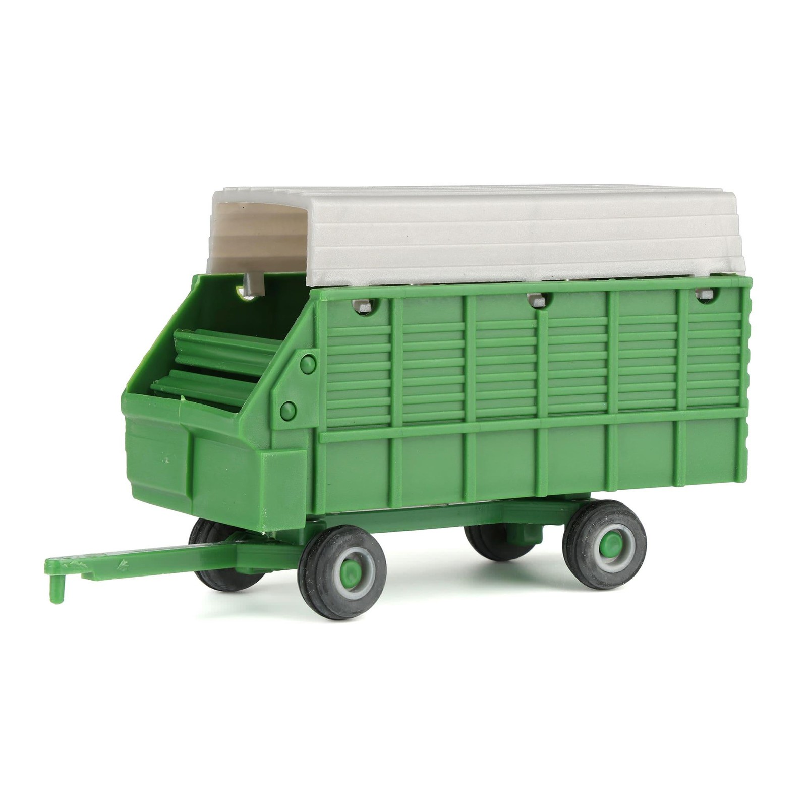 Standi Toys 1/64 Green & Silver Single Axle Forage Wagon ST167