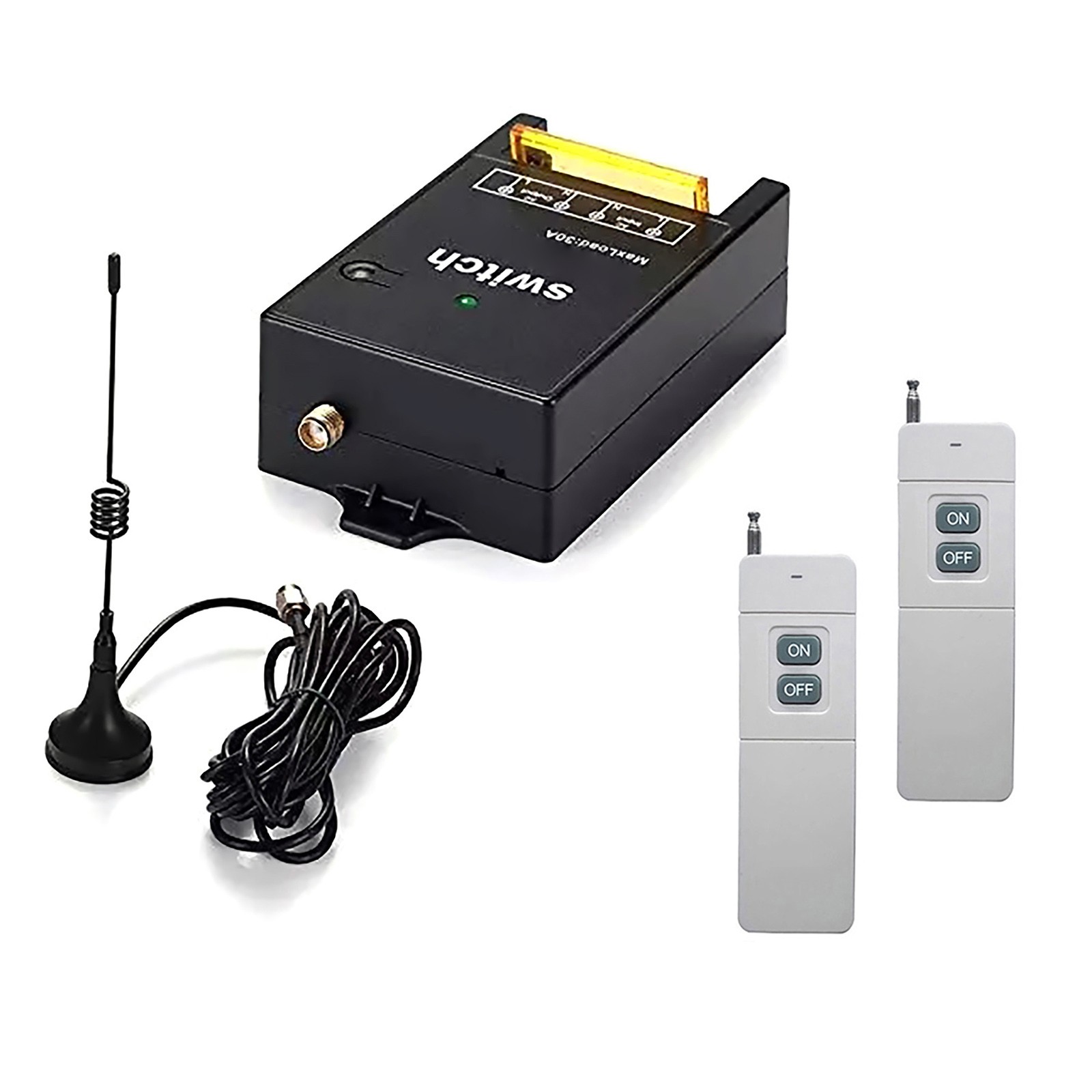 1.5KM Range 433MHZ 2CH RF Wireless Remote Control Switch Transmitter + Receiver