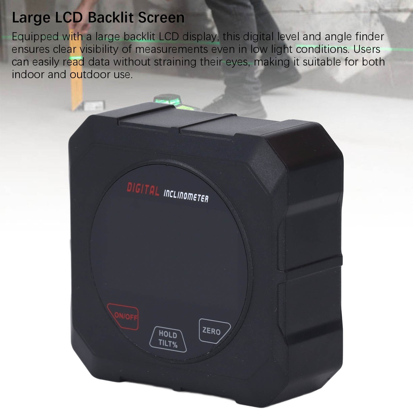 Digital Angle Finder High Accuracy LCD Touch Screen Electronic Level and Angle
