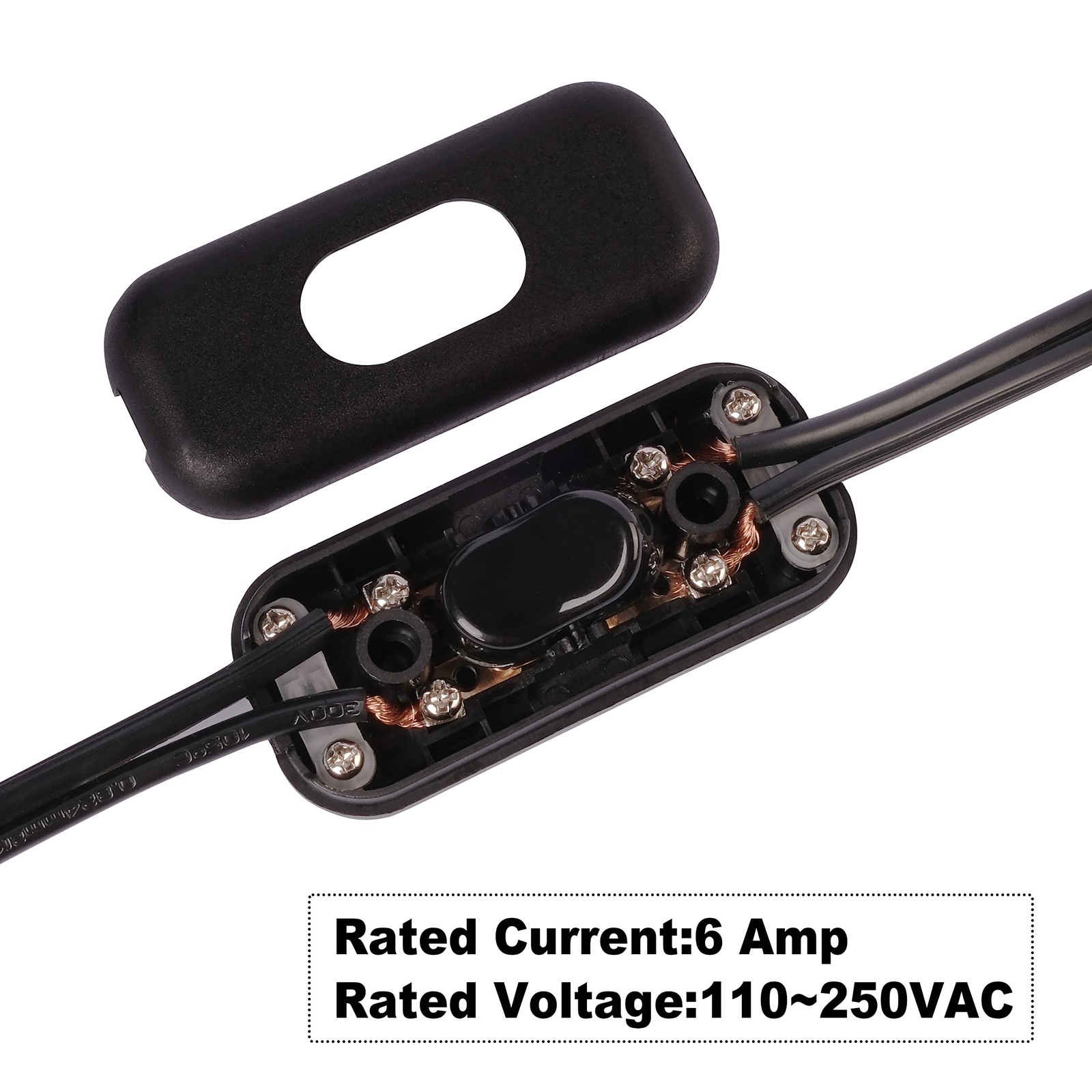 Venforze Inline Cord Switch On/Off Lamp Control Appliance 2 Packs