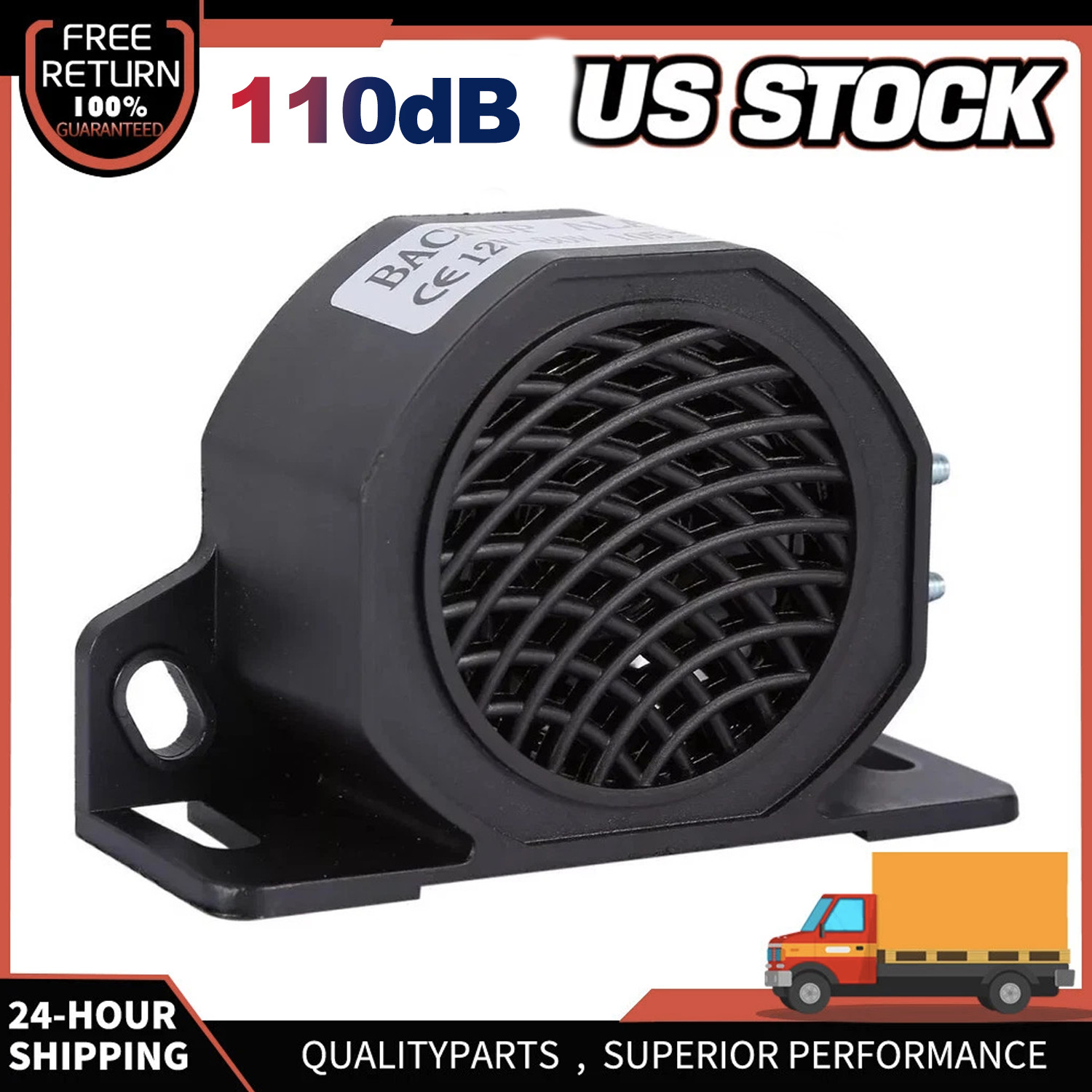 110dB Back Up Warning Alarm Reverse Universal Car &Truck Siren Buzzer Horn Beepe