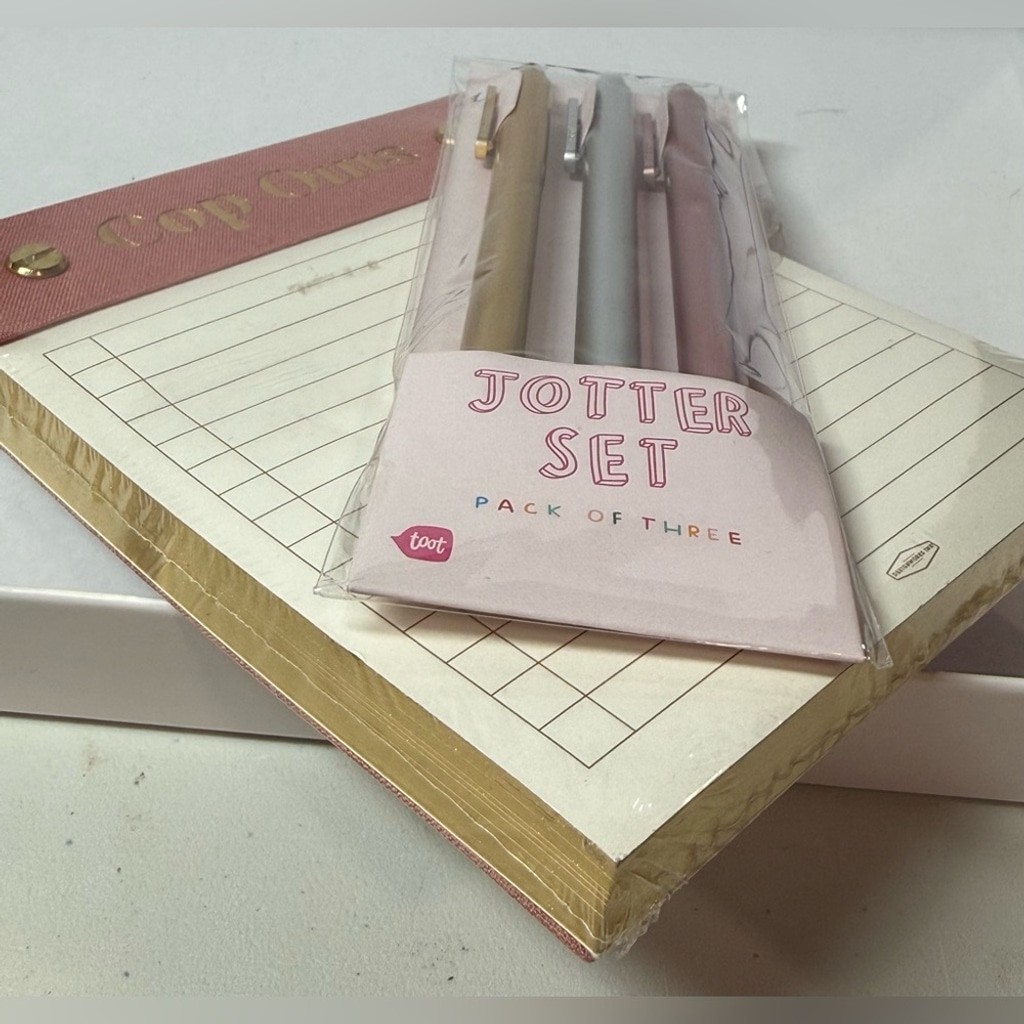 ban.do Jotter Pen Set + “Cop Outs” Notepad Bundle – New