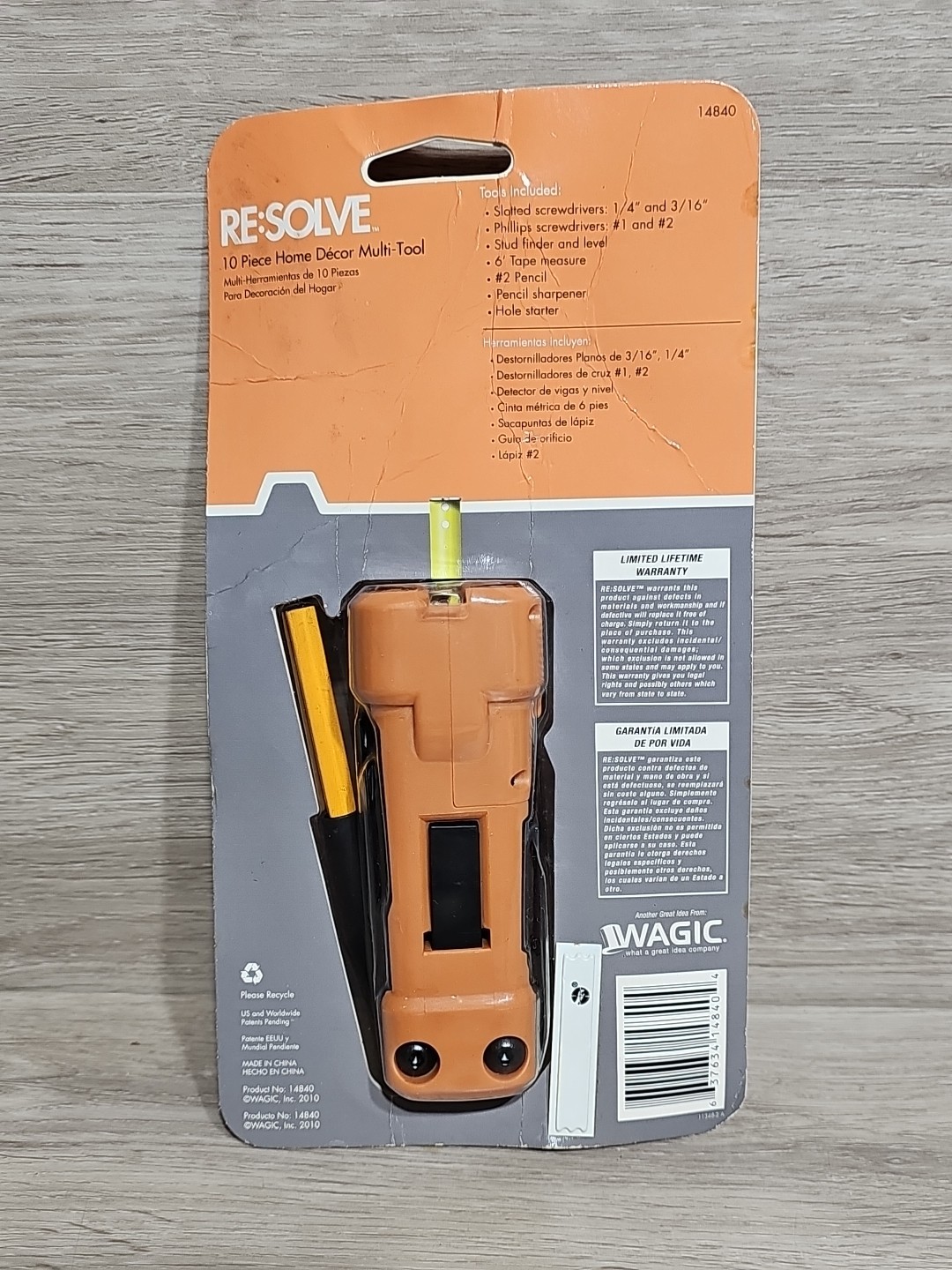 MULTI TOOL HOME 10 PC by RESOLVE MULTI-TOOL PartNo 14840