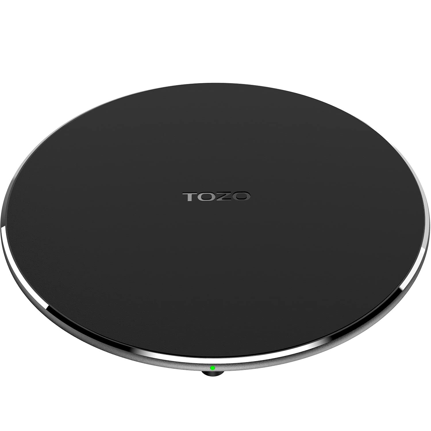 TOZO W3 Wireless Charger Fast Charging Pad Sleep-Friendly Matte Black